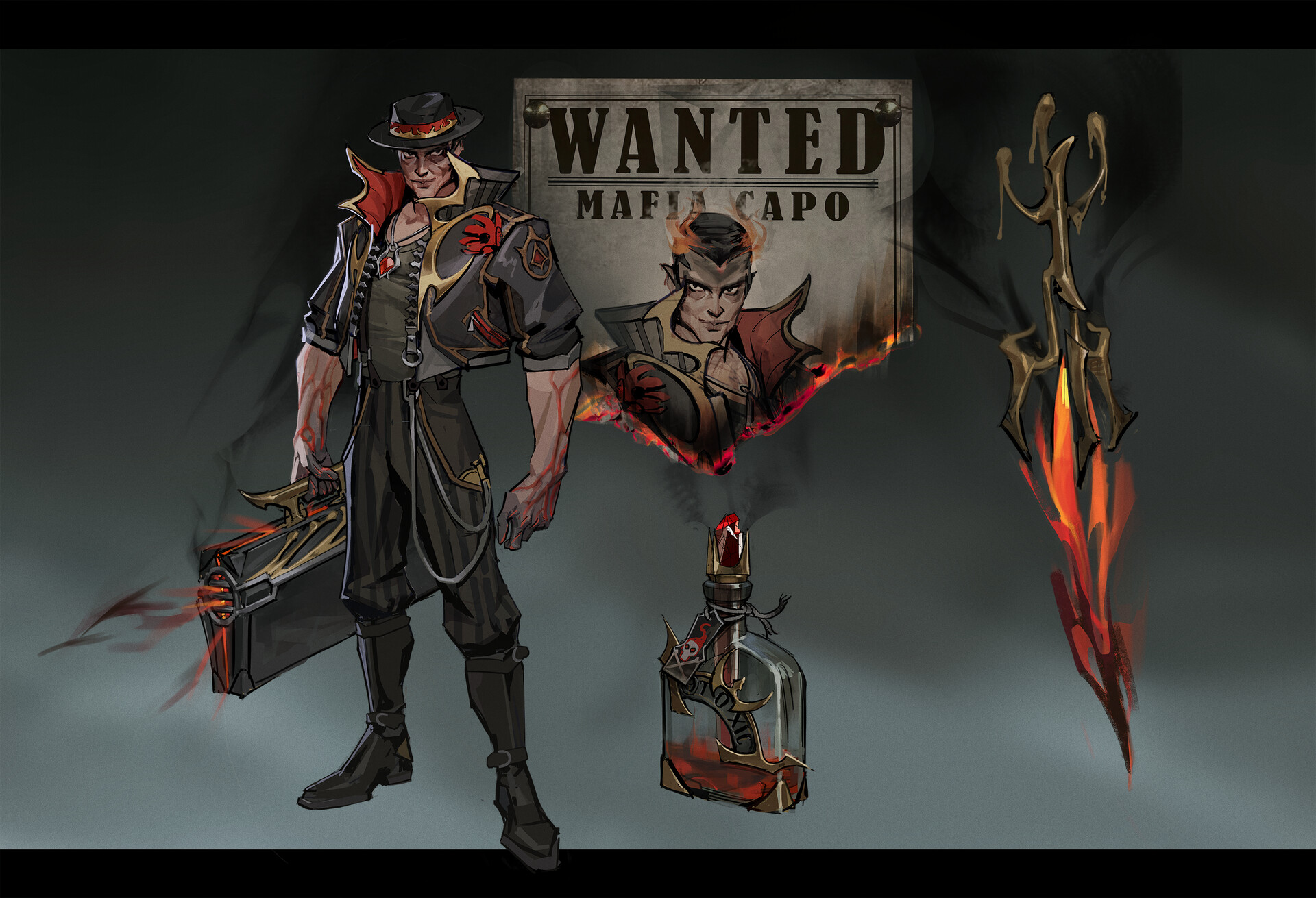ArtStation - fire mafia capo