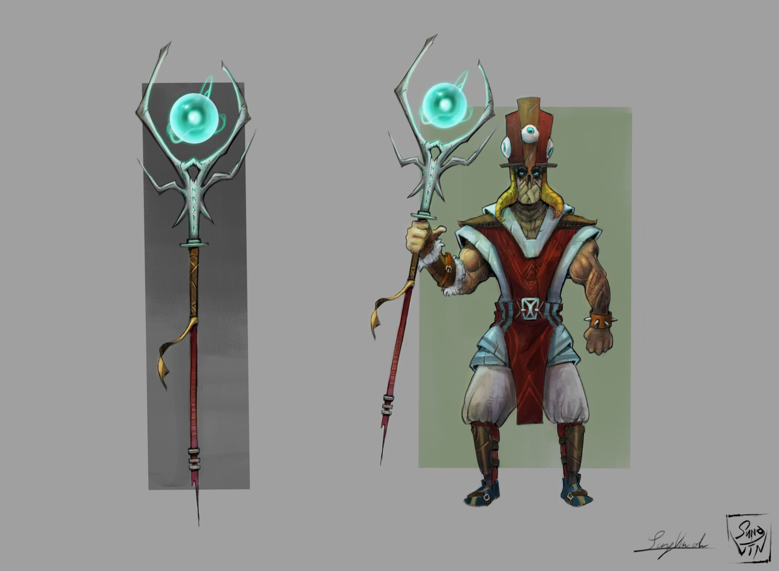 Shaman and his Portal Staff