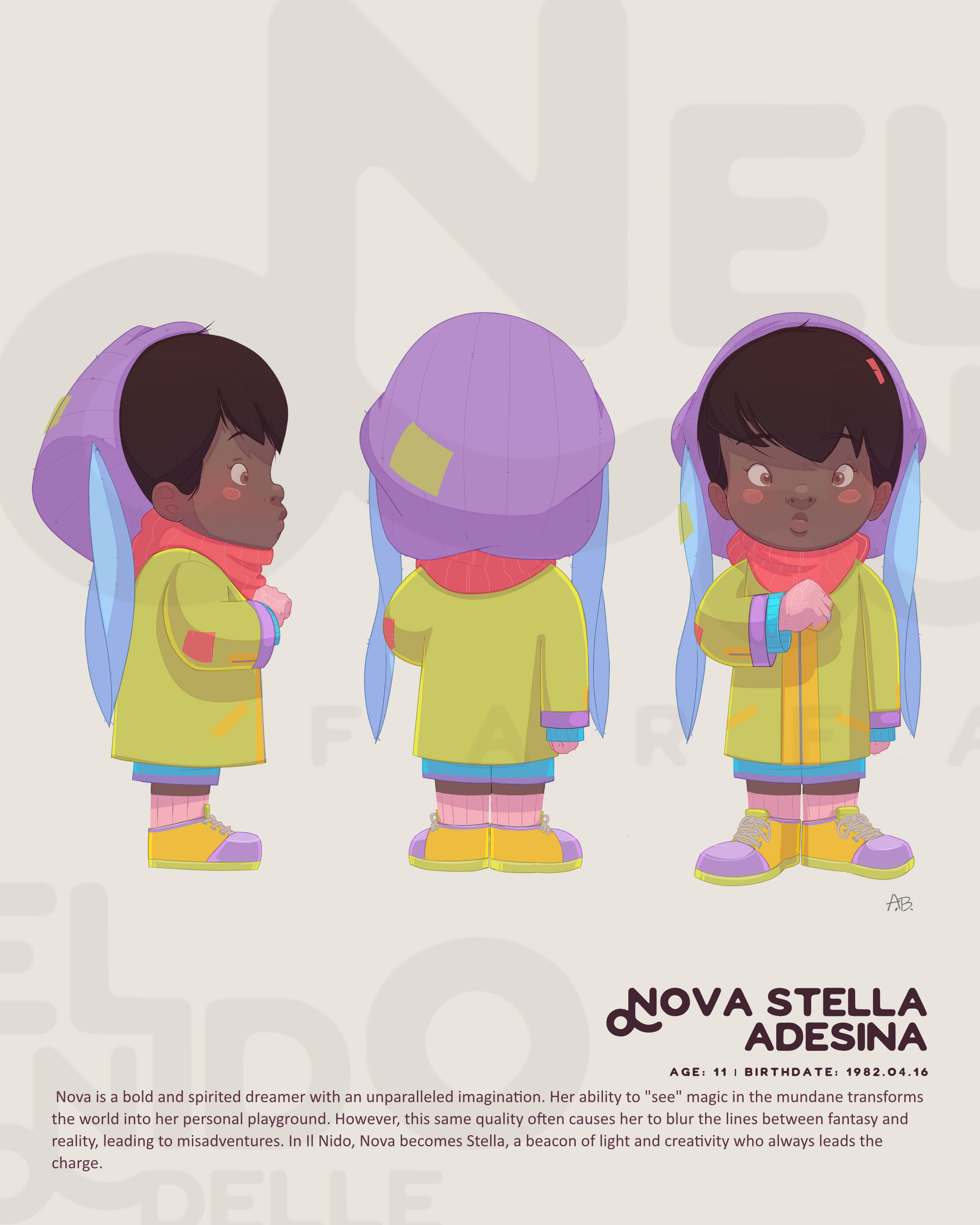 Nova is a bold and spirited dreamer with an unparalleled imagination. Her ability to "see" magic in the mundane transforms the world into her personal playground. However, this same quality often causes her to blur the lines between fantasy and reality, l