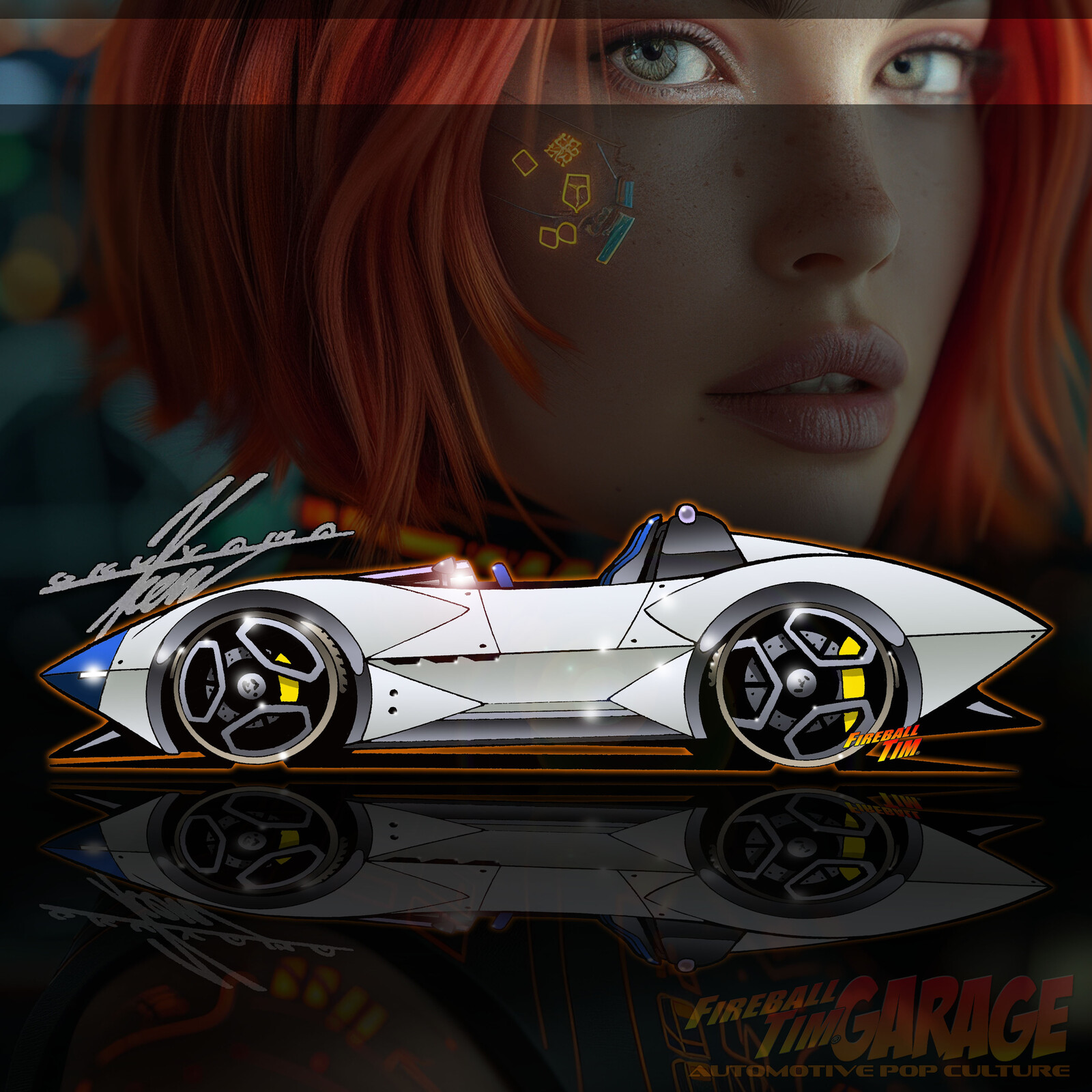Ken Okuyama Kode 61 Automotive Pop Culture Concept Art by Fireball Tim Garage