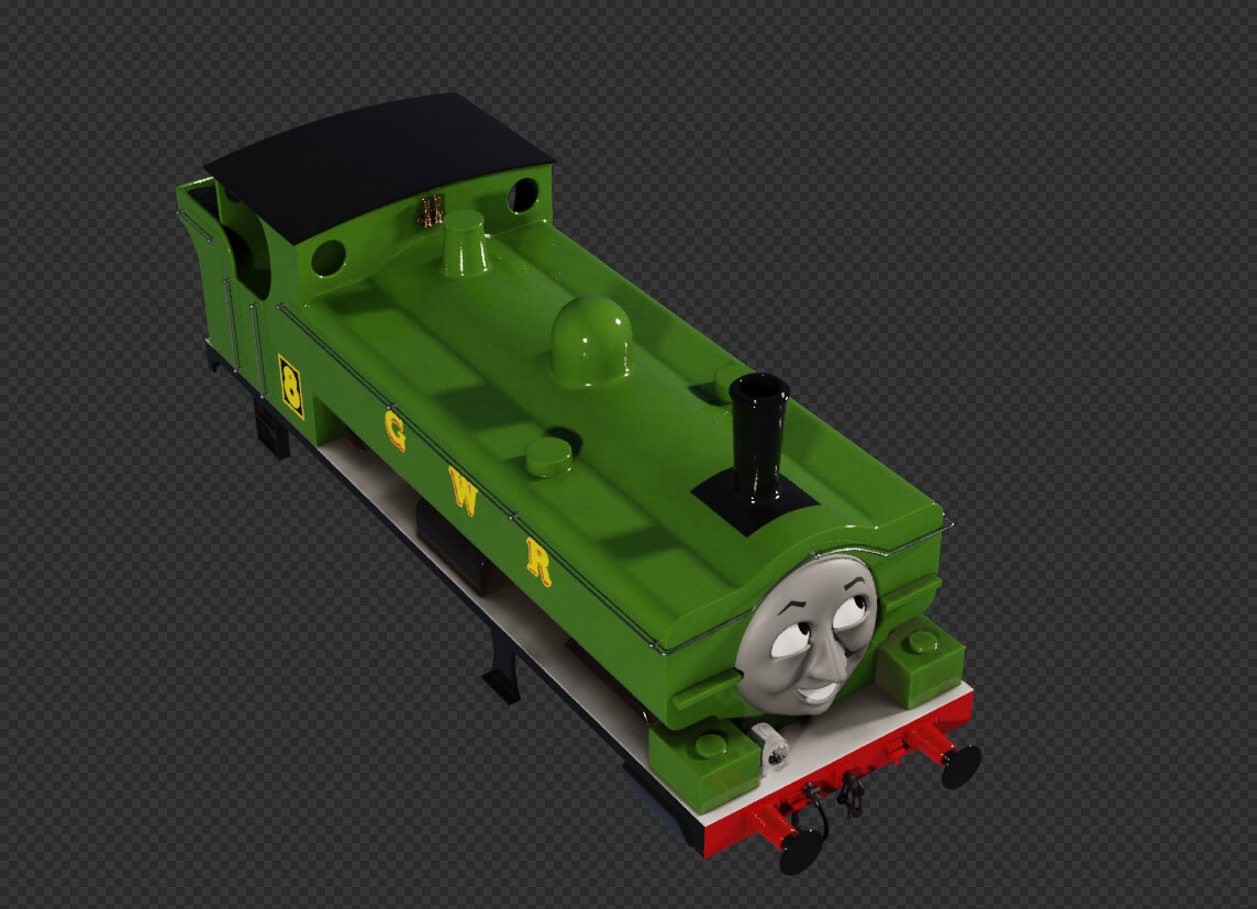 ArtStation Duck the great western engine