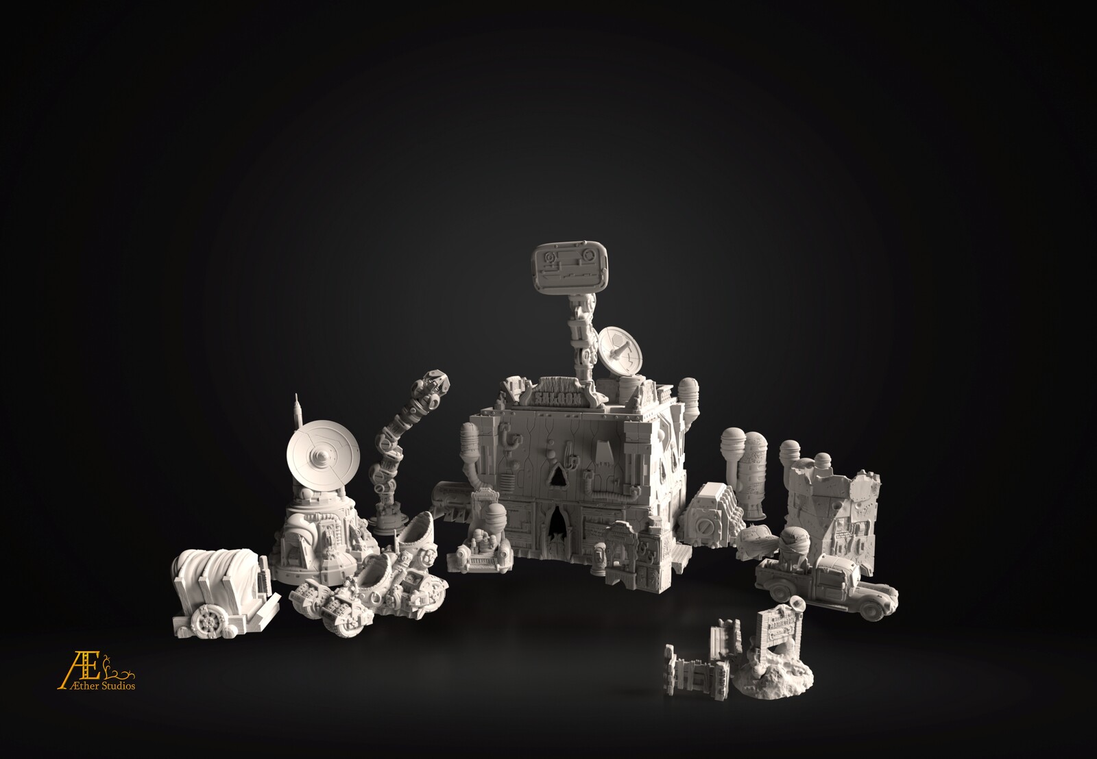 Space Bug Prairie Printable Terrain