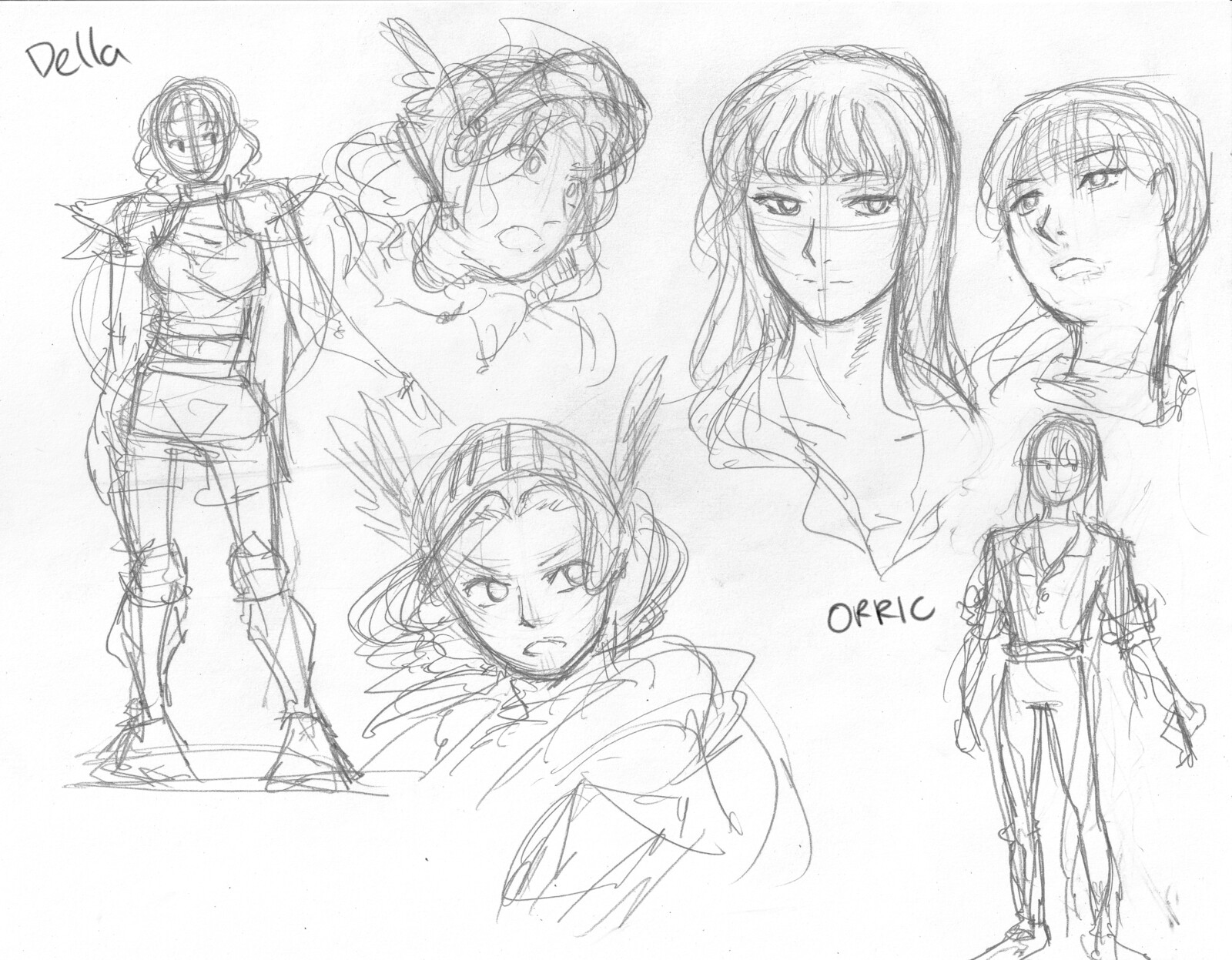 important character sketches