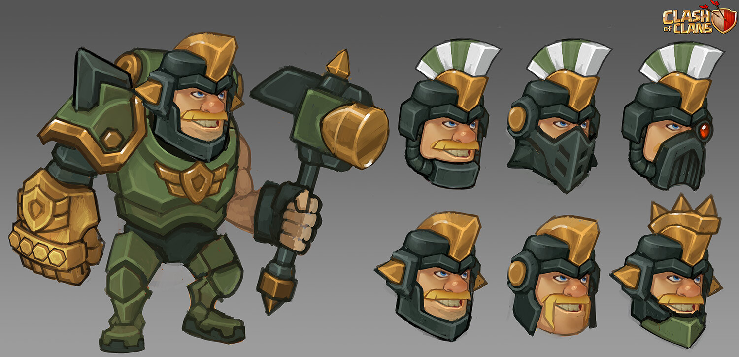 Early ideas for the Judgement theme using the Barbarian king.