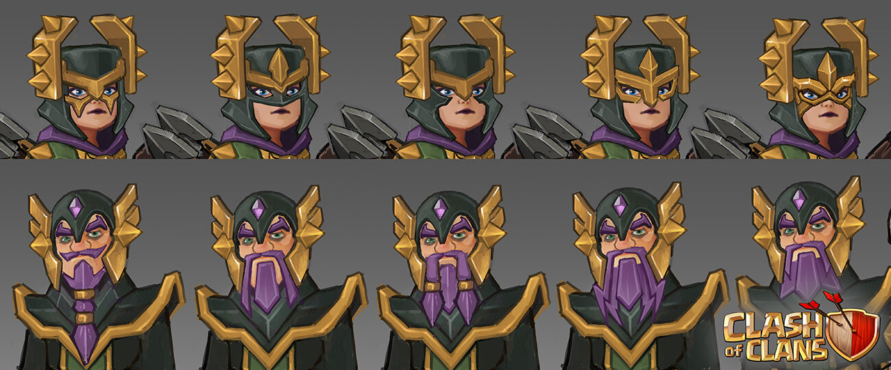 Some ideas for different AQ masks and GW beards.