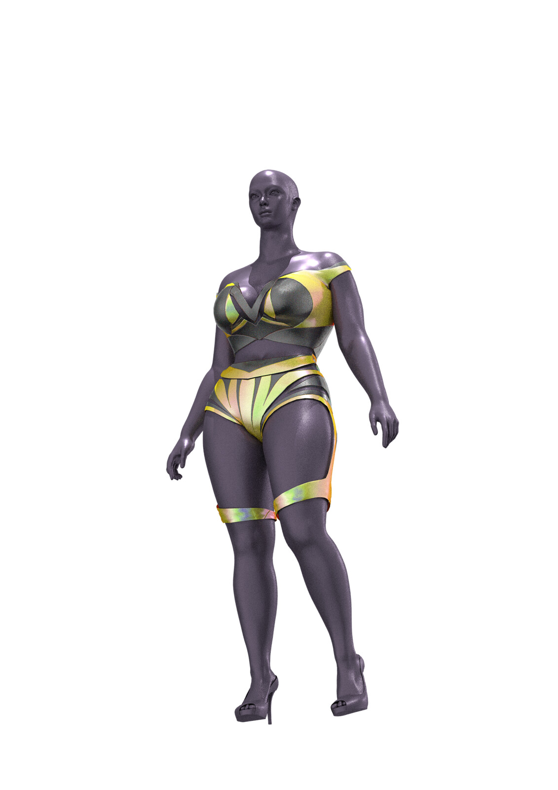Yellow Glass Leotard