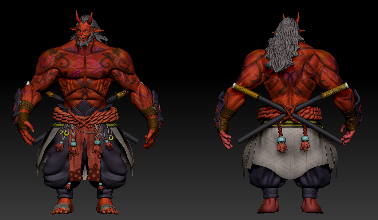 Zbrush Front And Back View