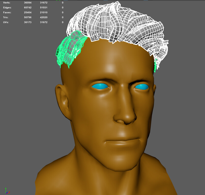 Haircards polycount