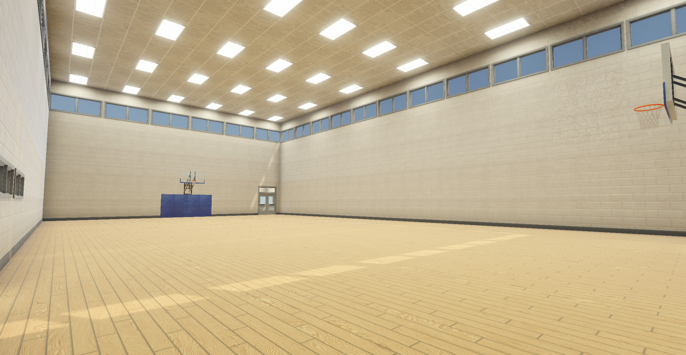 The gymnasium proper.