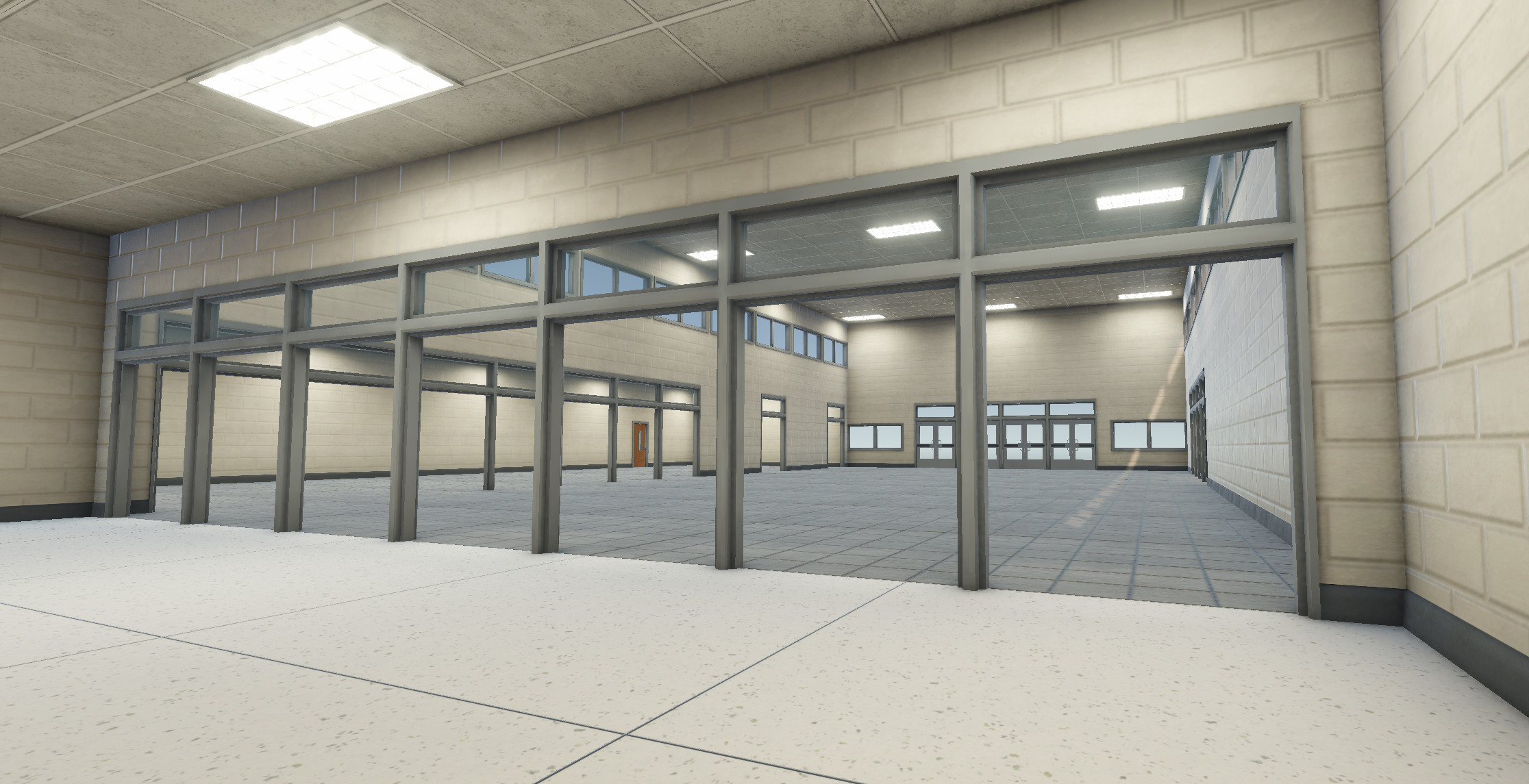 The Commons, the food court and communal area for the school. 
