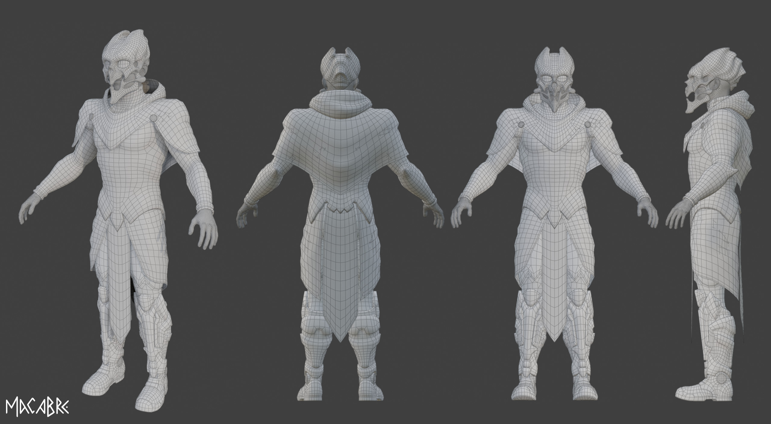 Rift Walker Wires at LOD01 resolution. The metahuman base asset was imported at LOD00