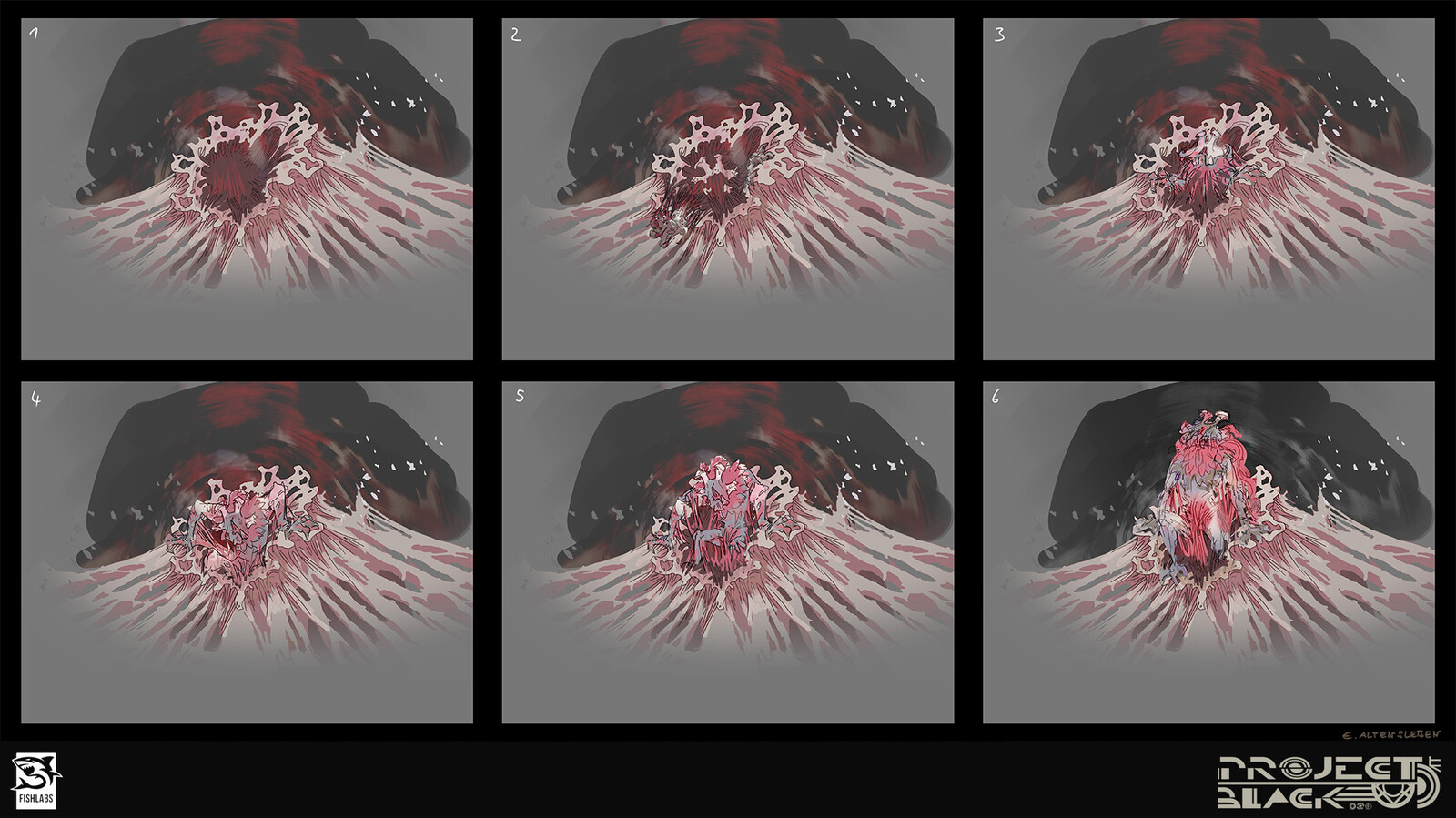 birth animation sketch