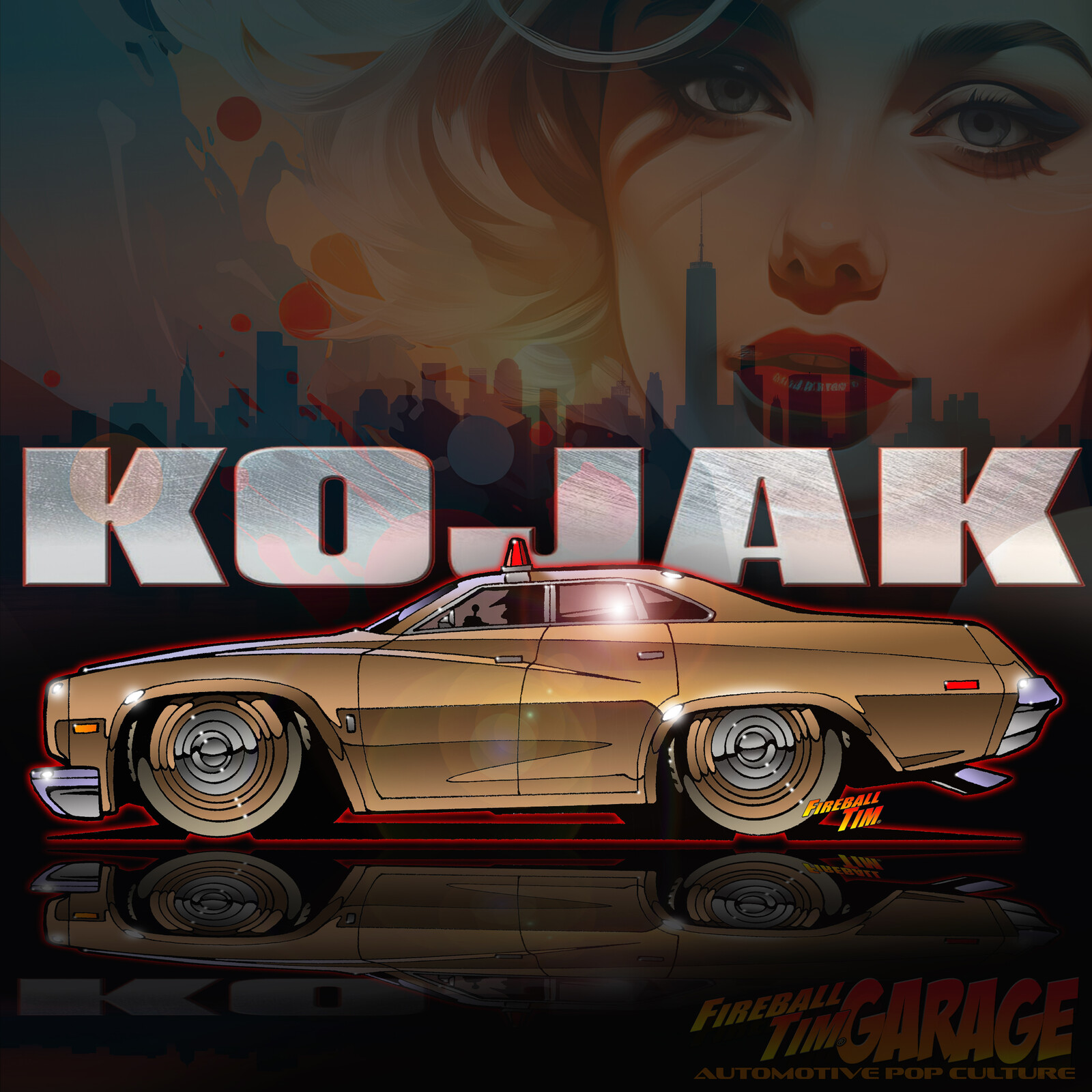 Kojak Automotive Pop Culture by Fireball Tim Garage