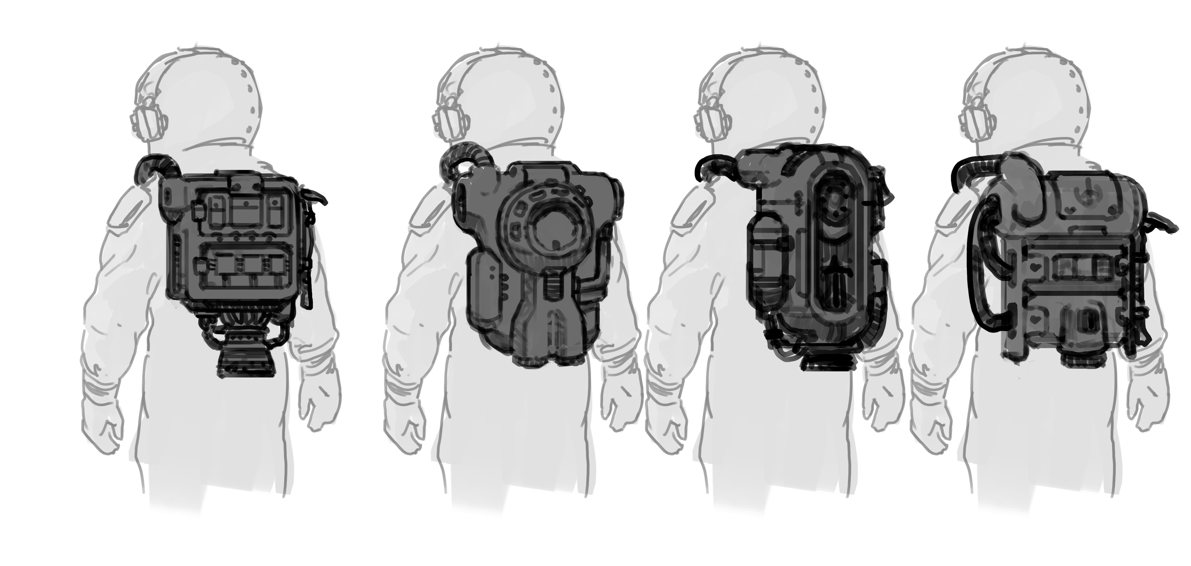 Some early Hoverpack concepts