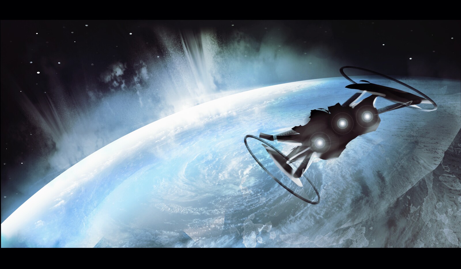 Ice planet  space exploration speedpaint 30min