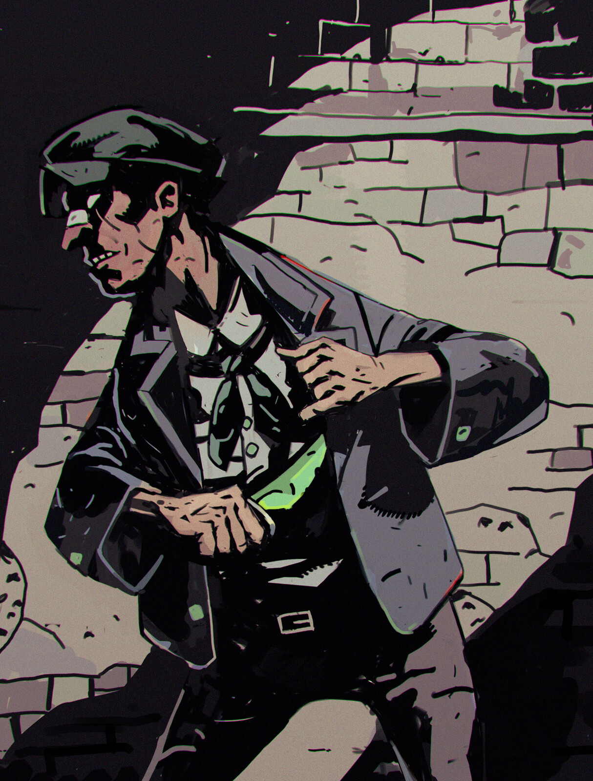 Our first card art visual test - the Alleyrat