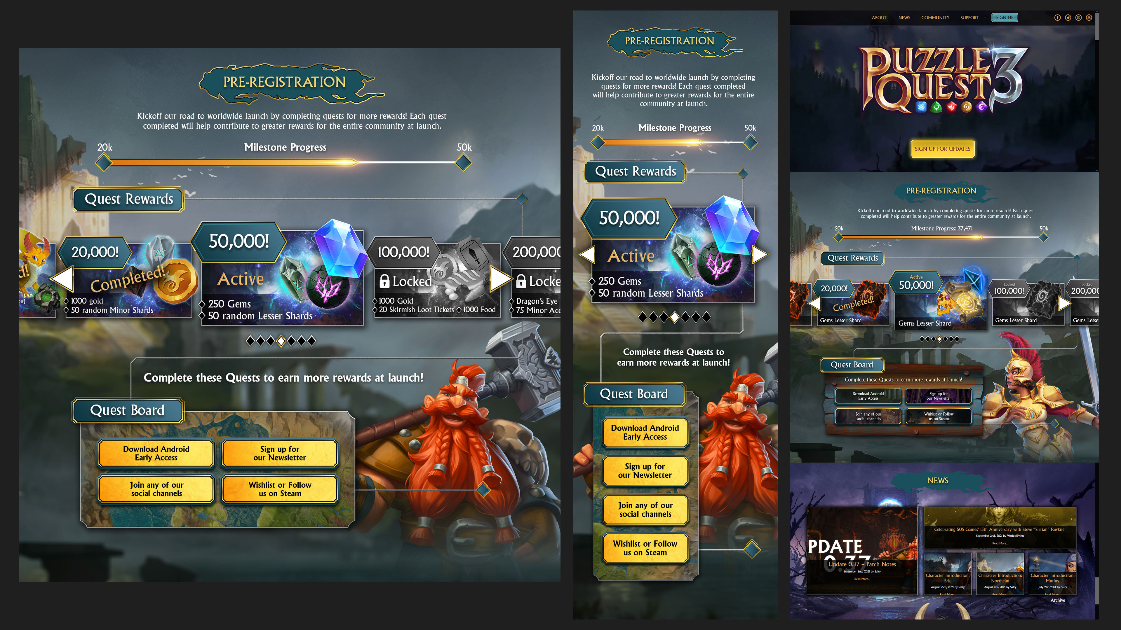 Pre-Registration Landing Page Design