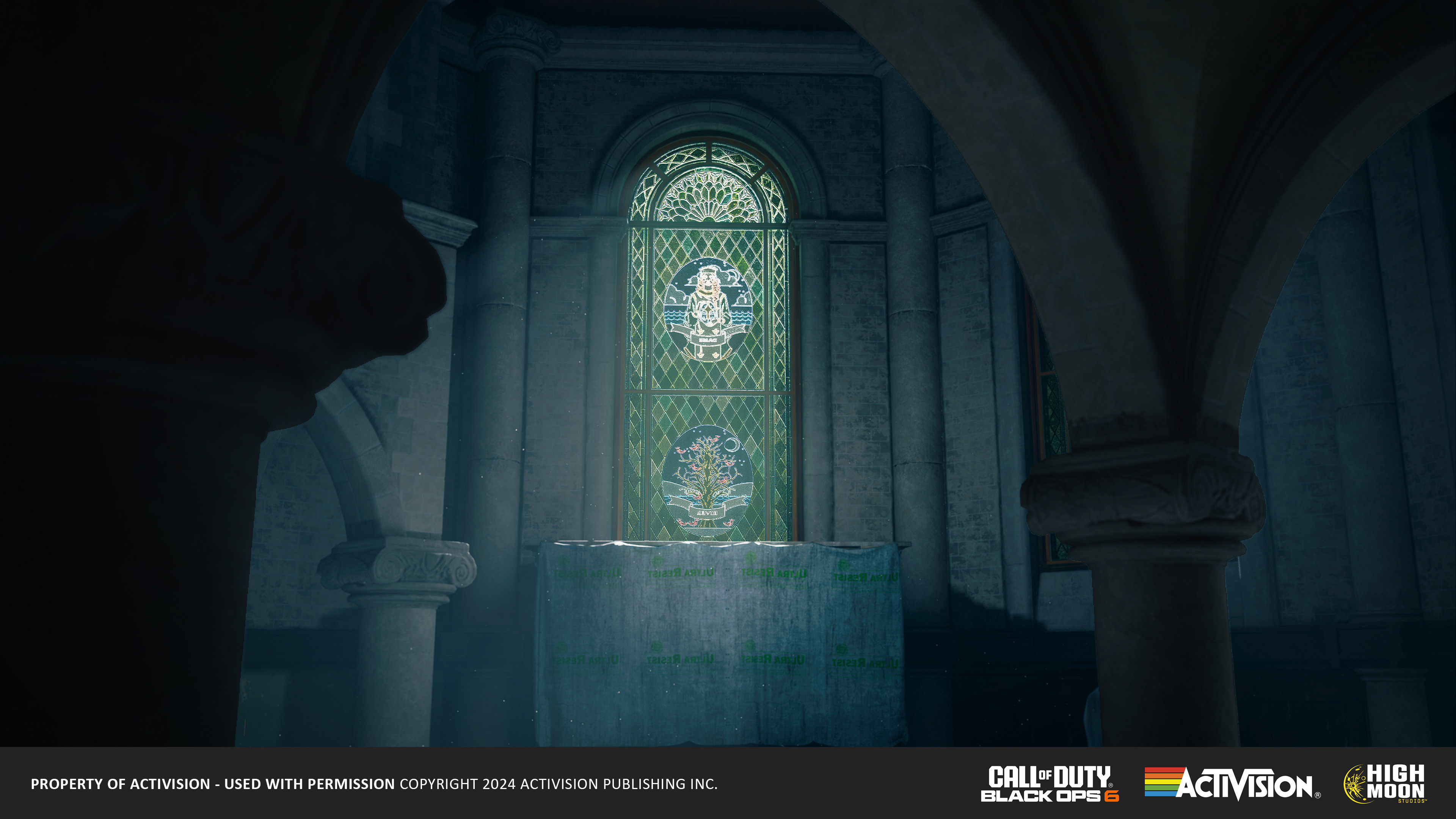 Church: Responsible for stain glass material and trim sheets.