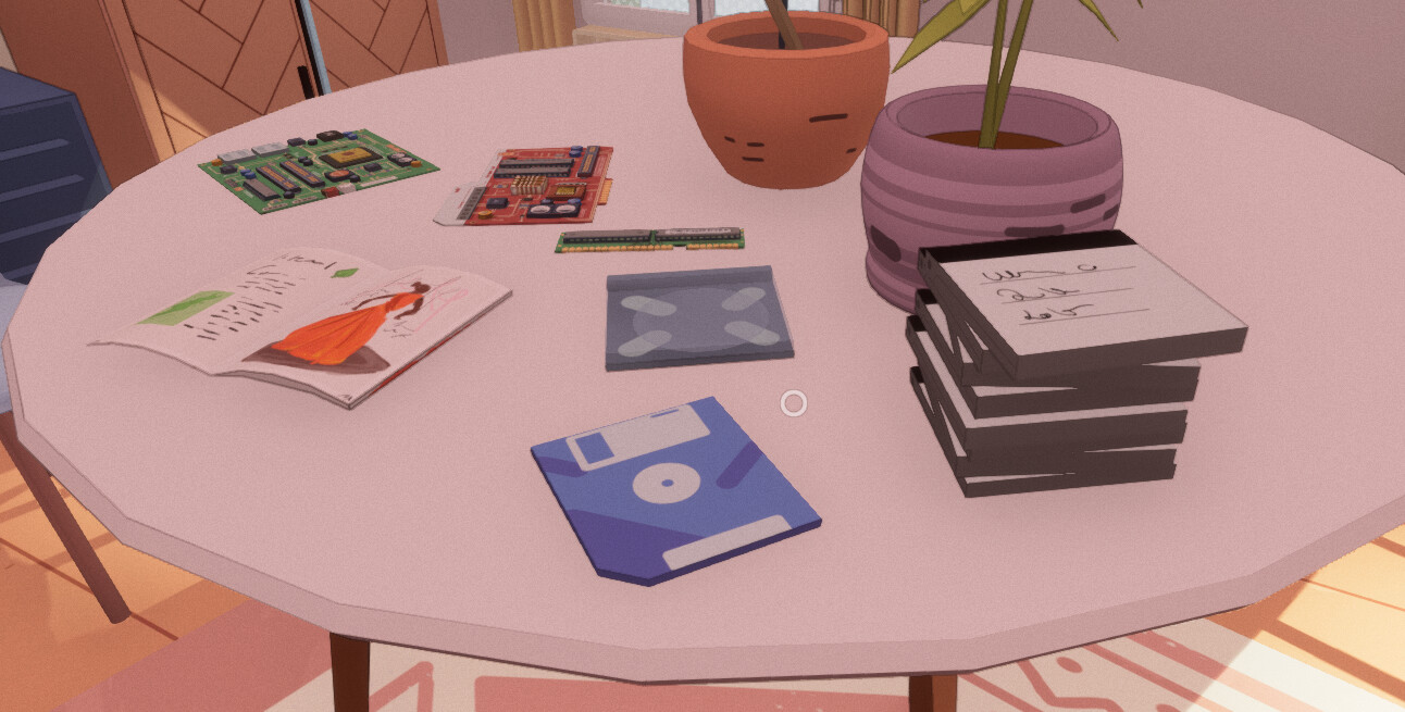 Magazine, Electronics, CDs and floppy disk
