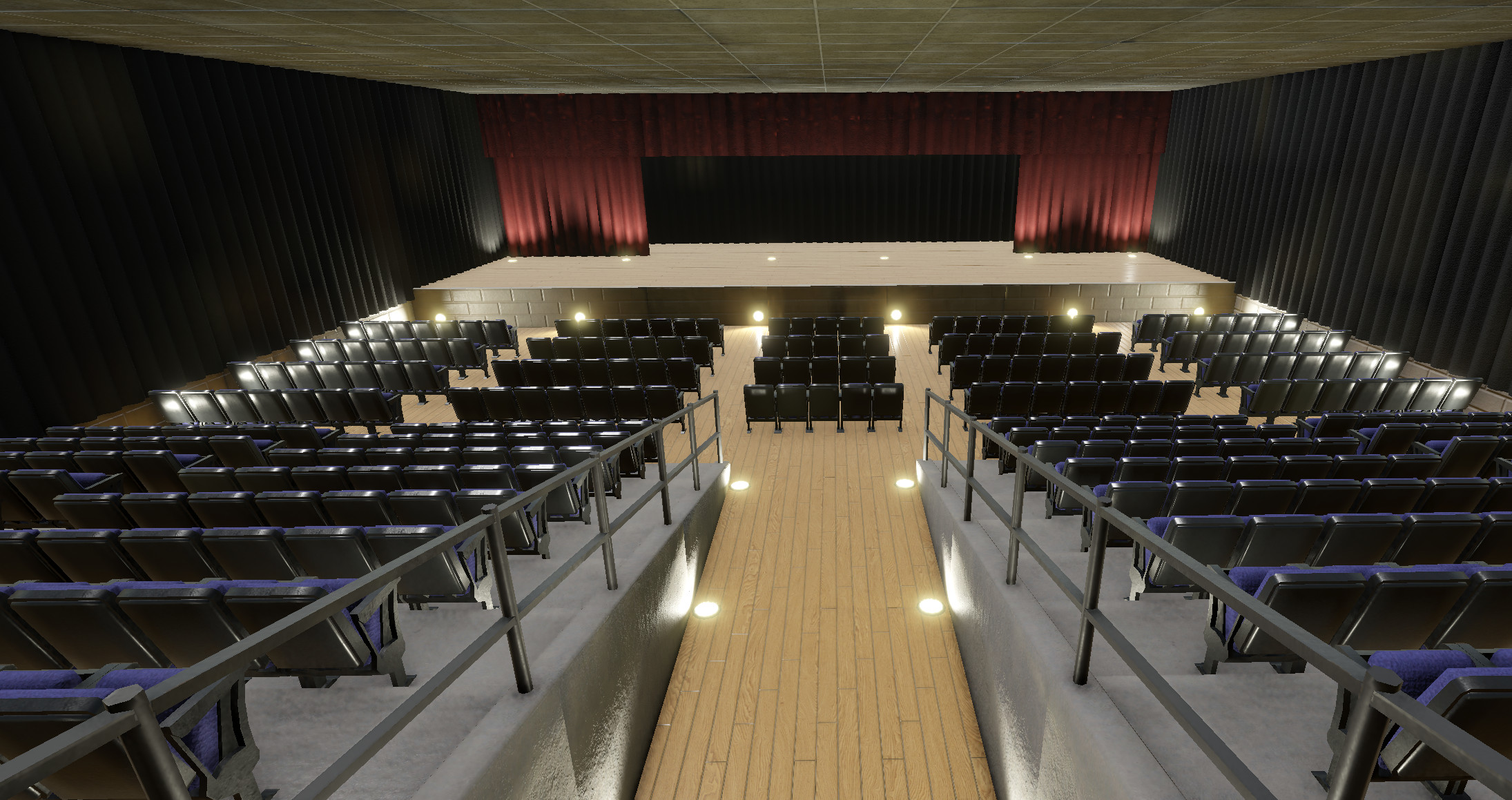 The school auditoriu,