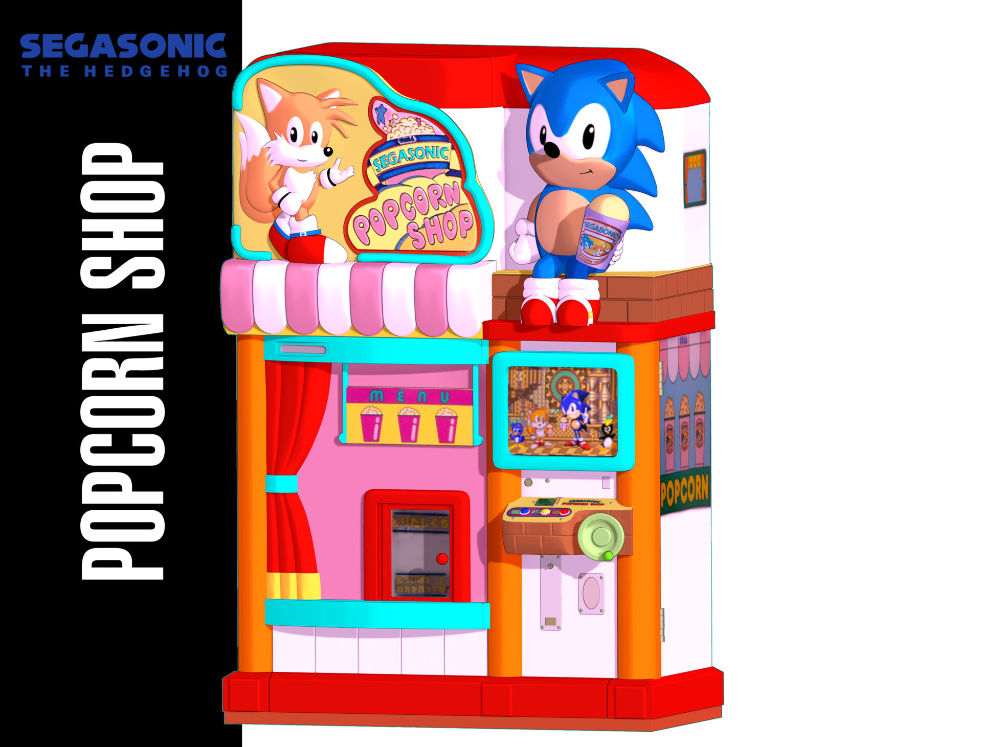 ArtStation - Weekend Sculpting - SegaSonic Popcorn Shop