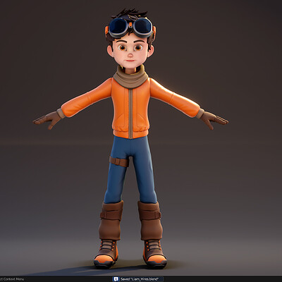 Sculpting Adventure Boy - Liam Style 2 - Blender