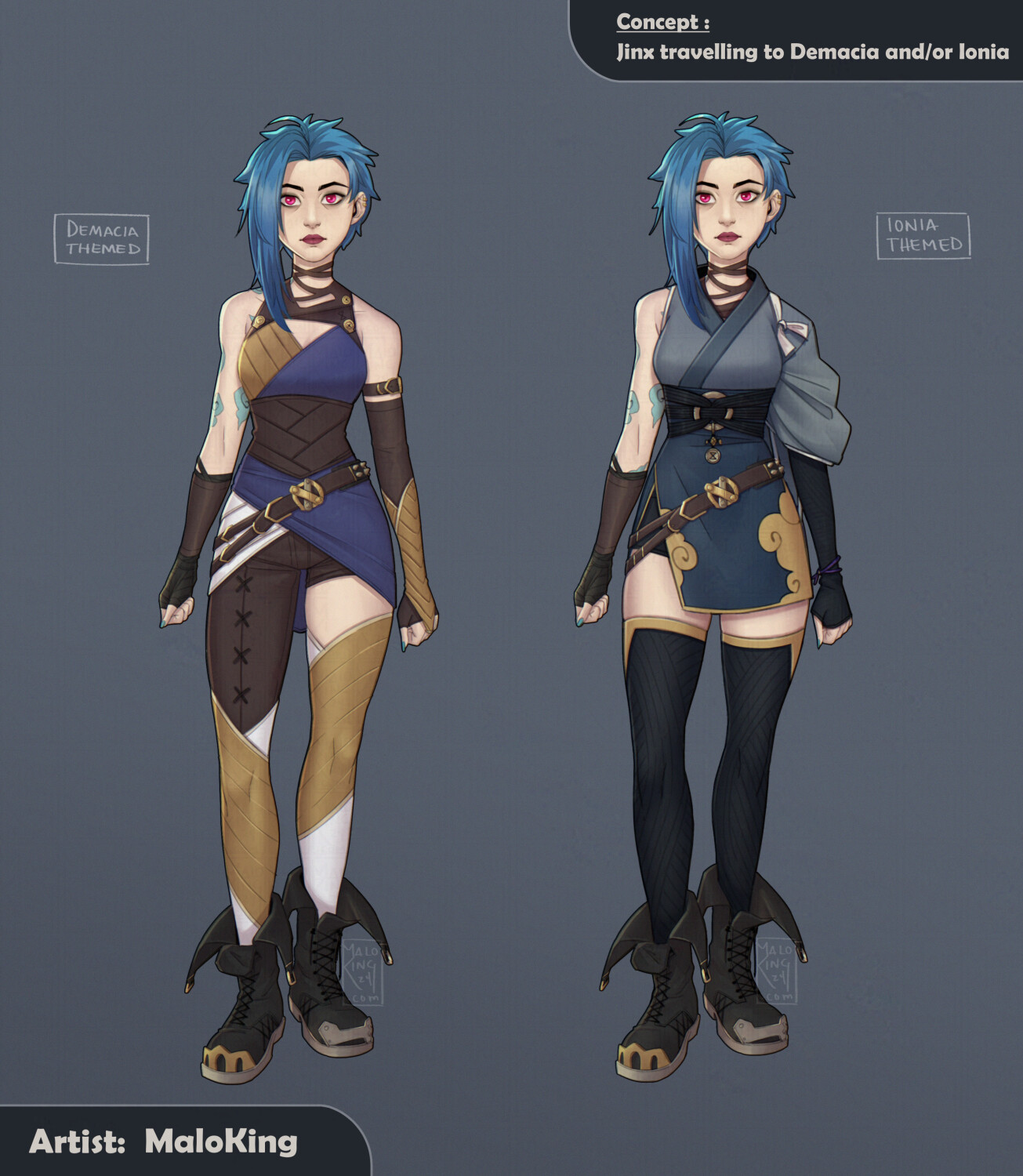 Fan Concepts: Jinx - Demacia and Ionia