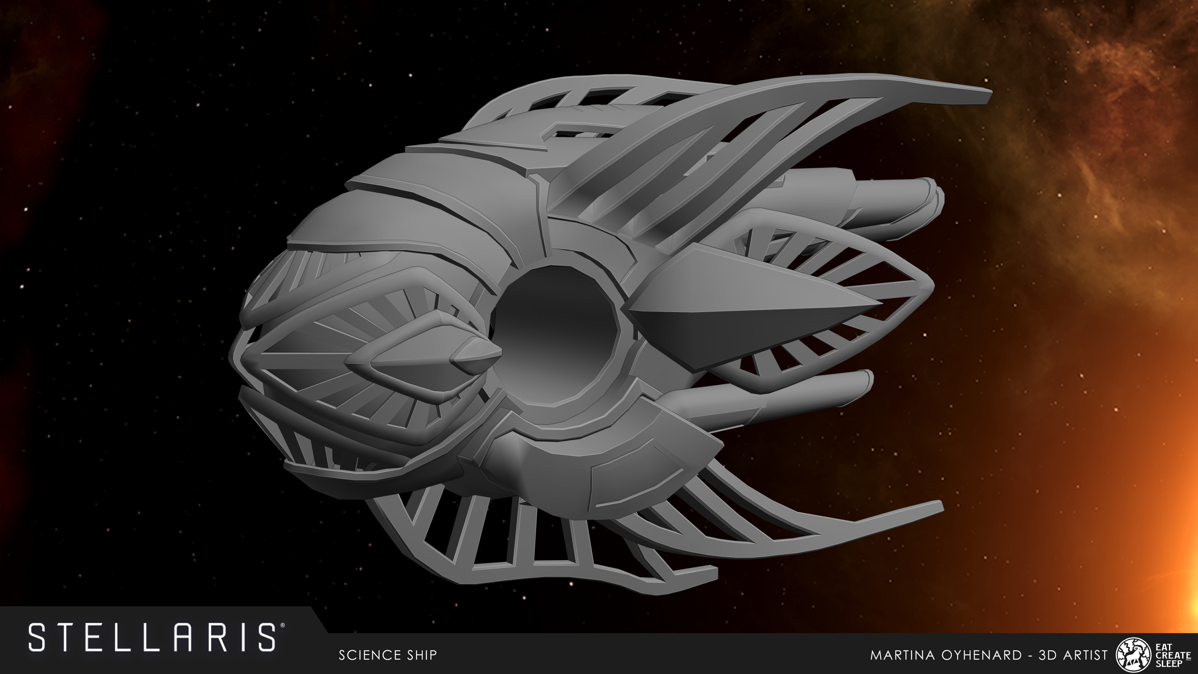 Science ship 3D model