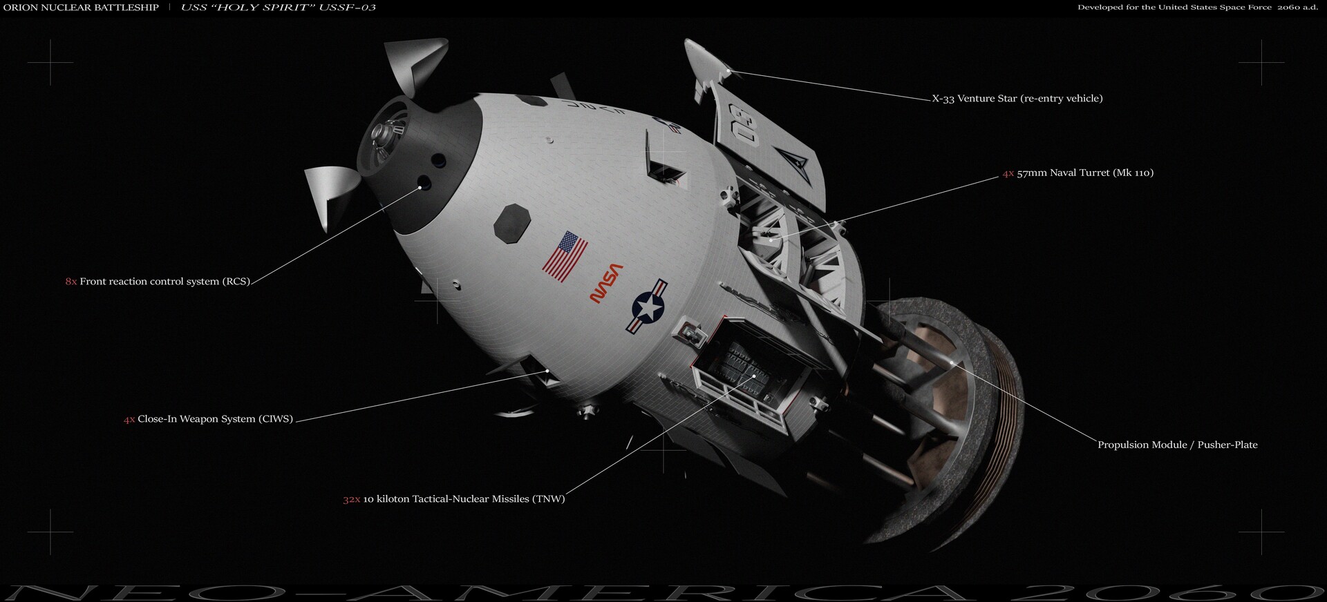 ArtStation 2060 (Orion Nuclear Battleship USS 