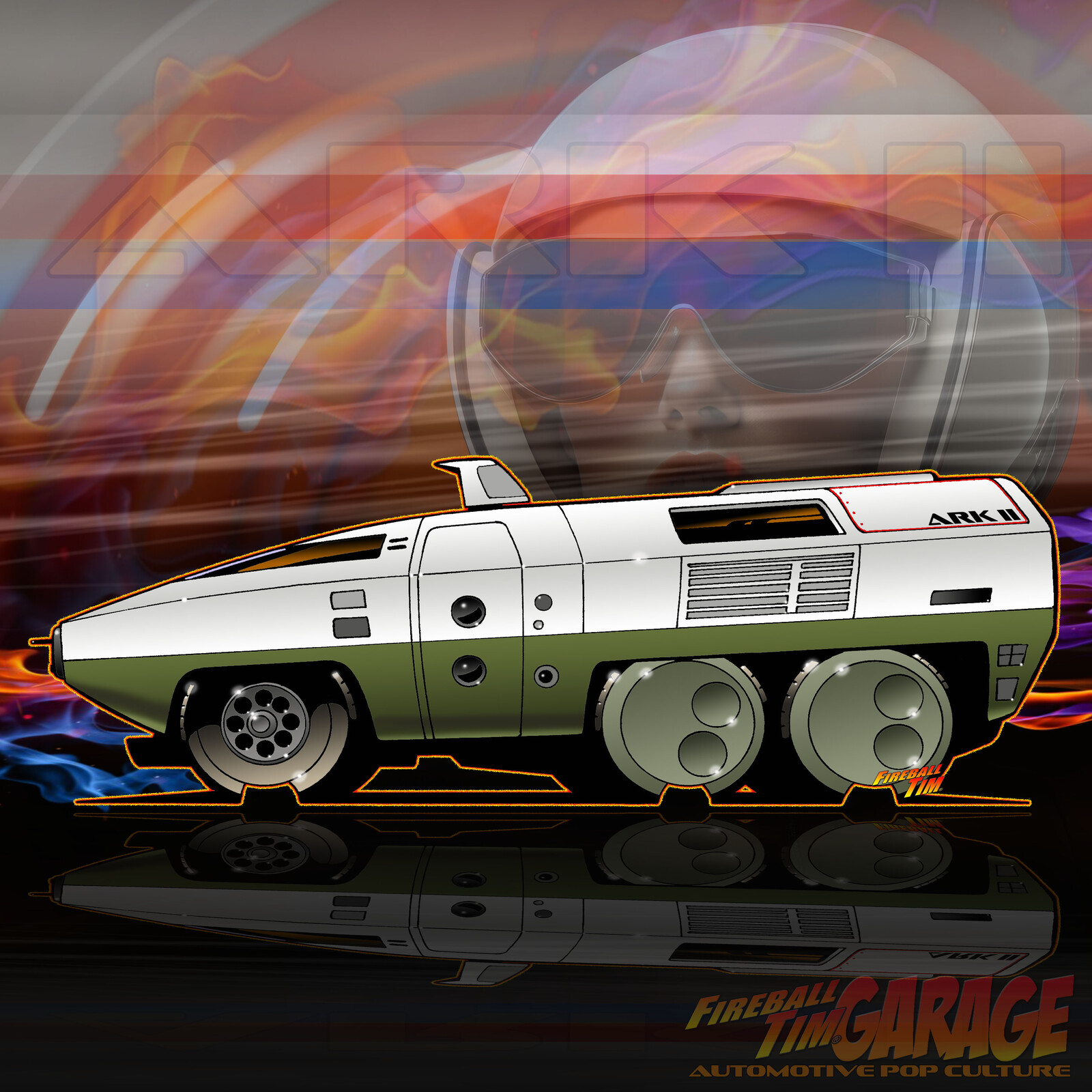 ARK II TV Show Concept Art Vehicle by Fireball Tim Garage