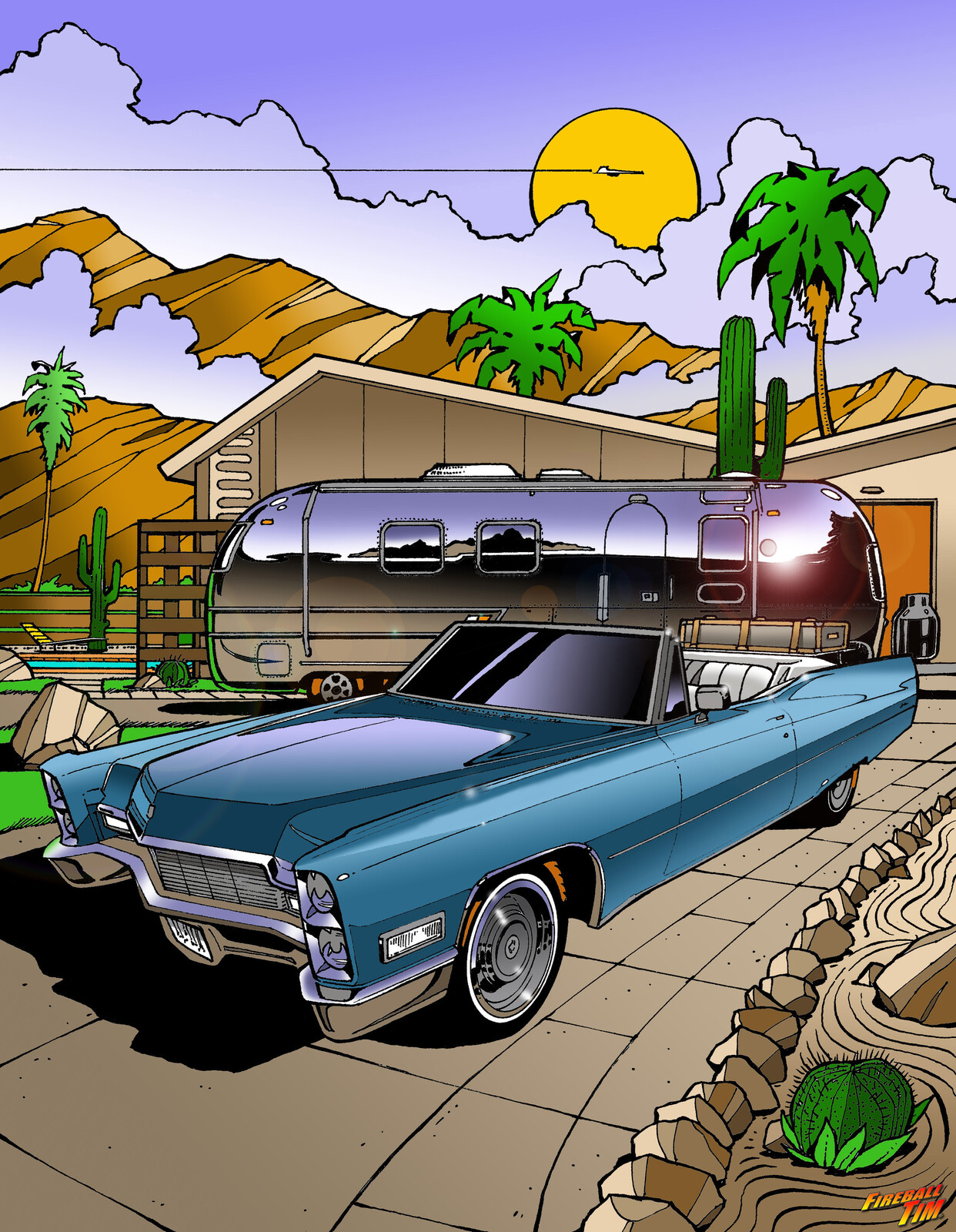 1968 Cadillac Vintage Trailer Palm Springs Commission