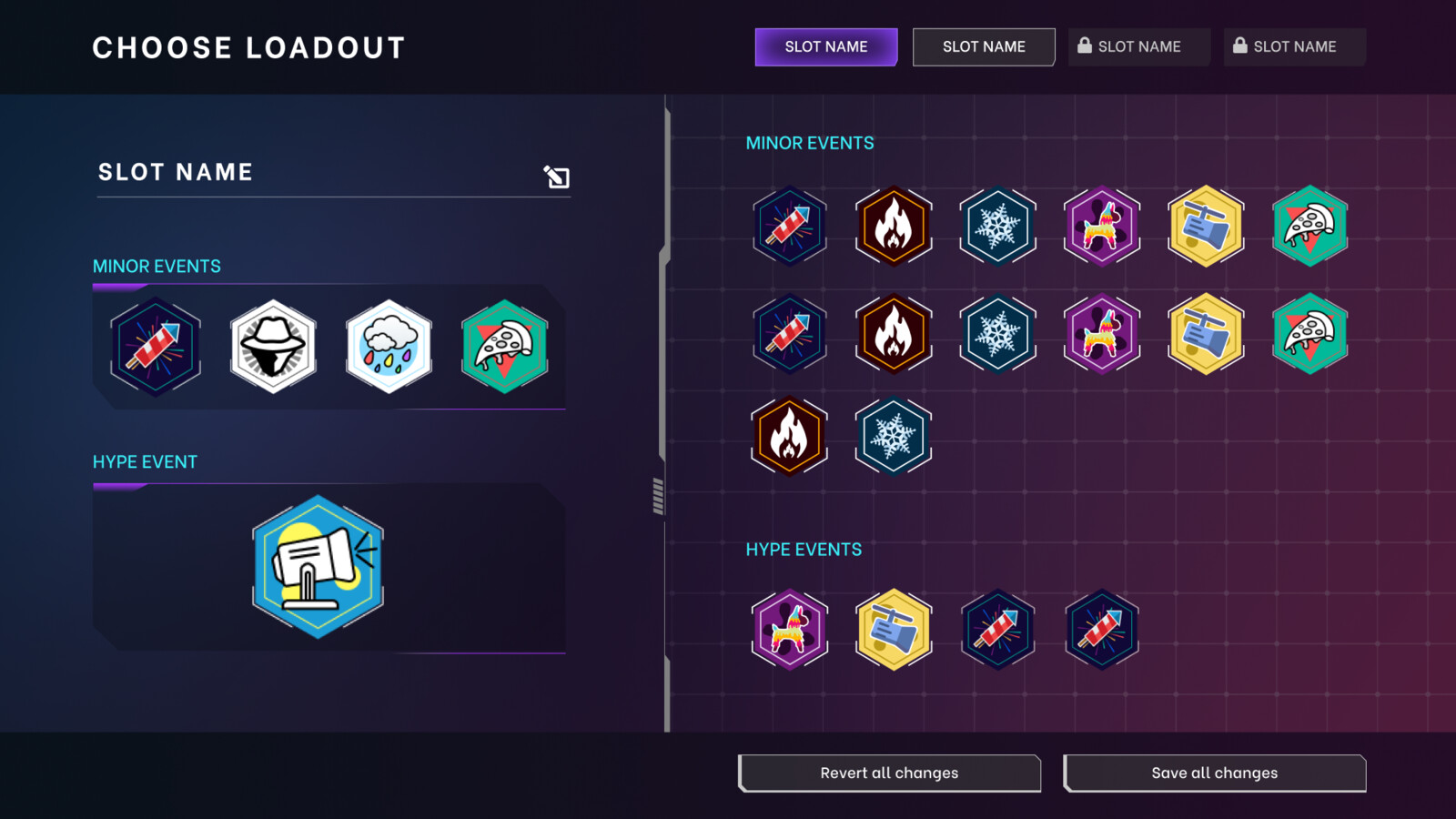 Loadout interface