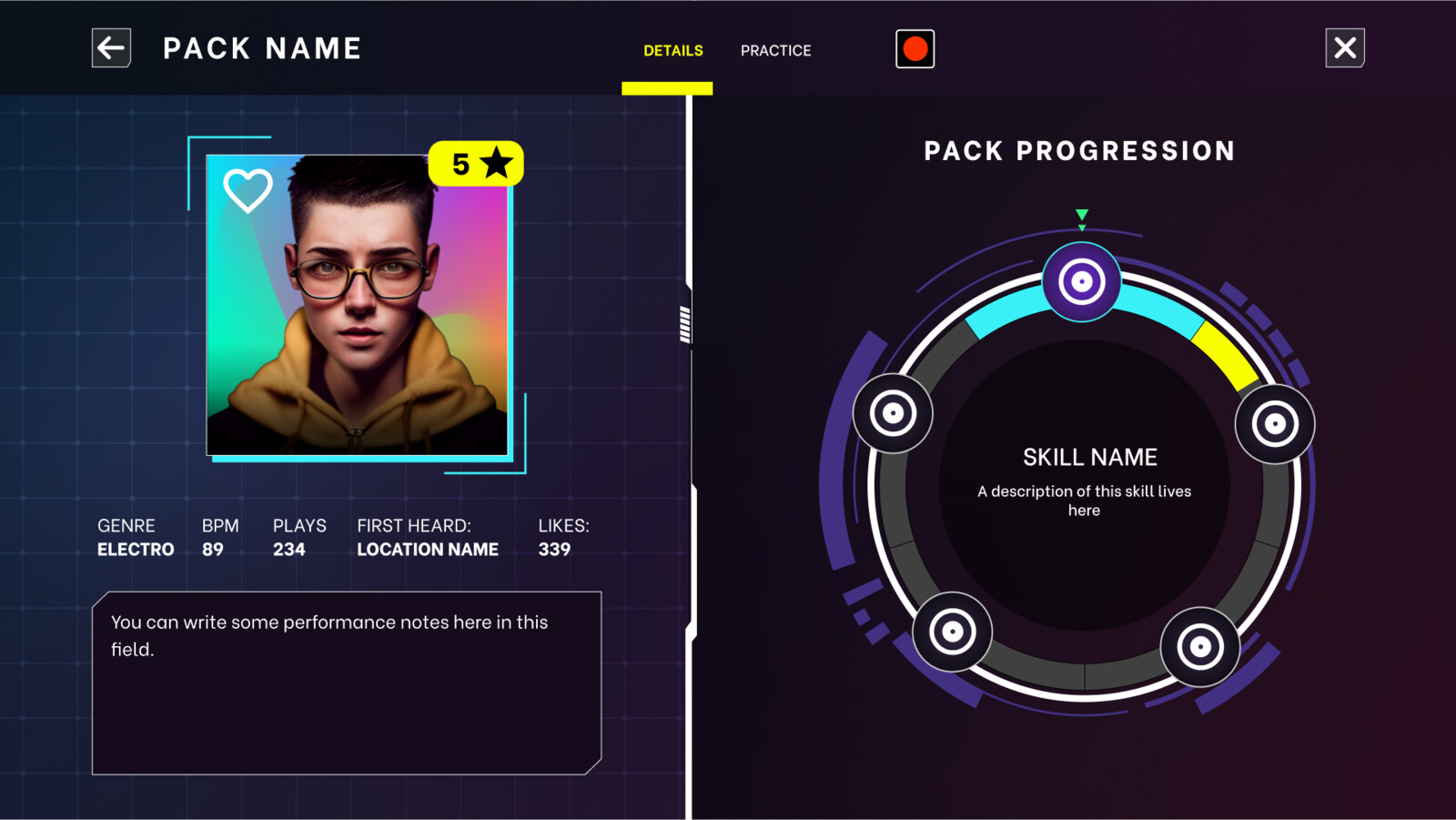 Pack progression