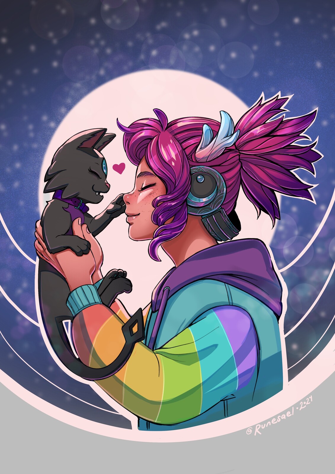 This was some fanart I made for the game after being accepted to freelance with Mooncube Games. 