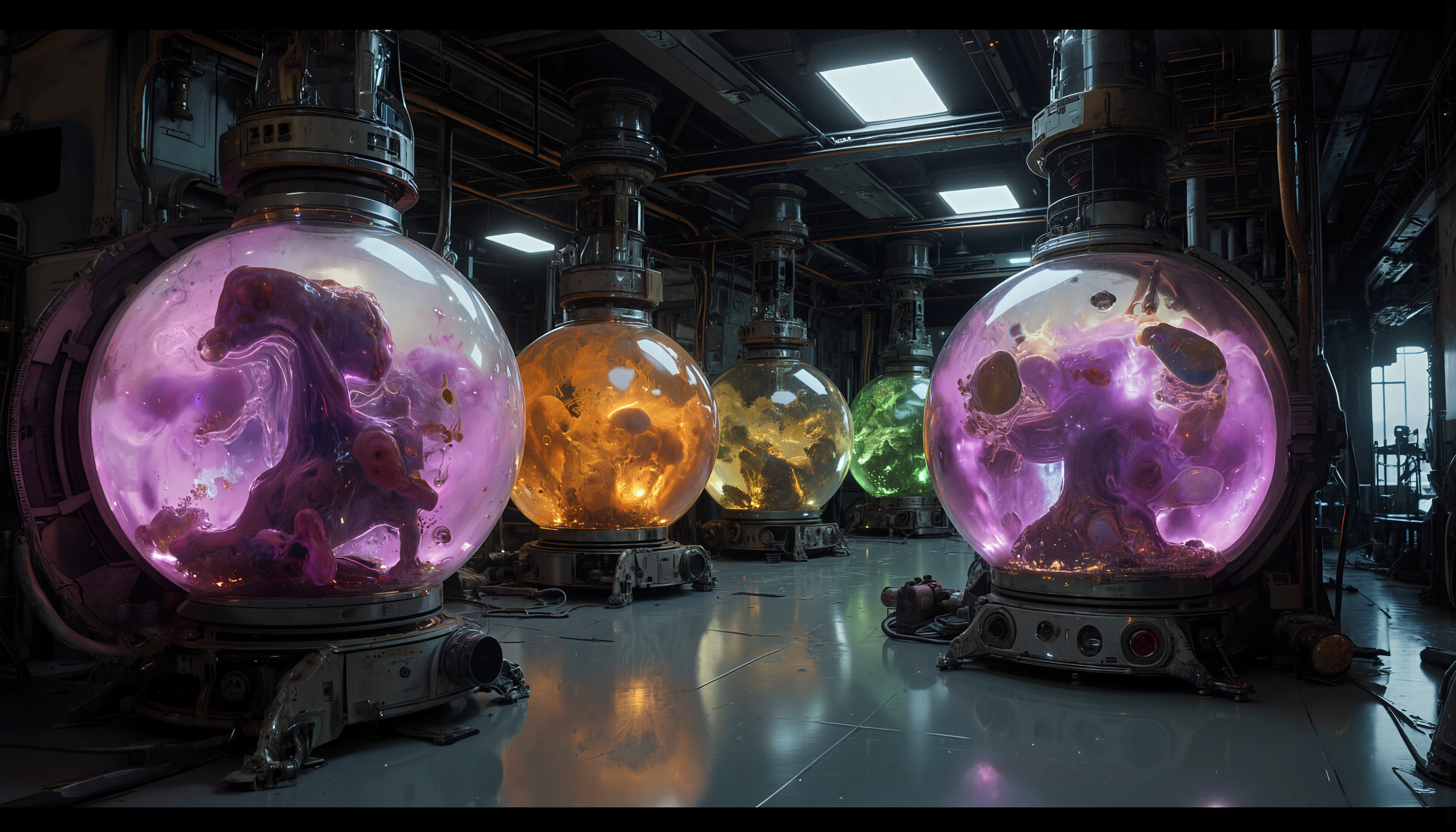 Sci-fi lab Image Generated using ComfyUI with Flux model