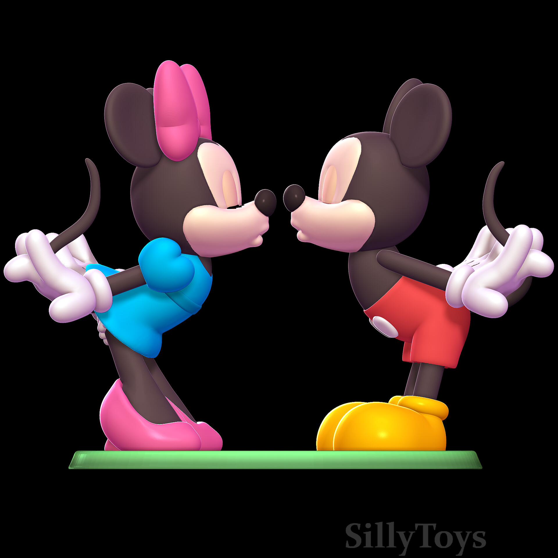 Mickey And Minnie Mouse Kissing JIM SHORE DISNEY TRADITIONS MICKEY