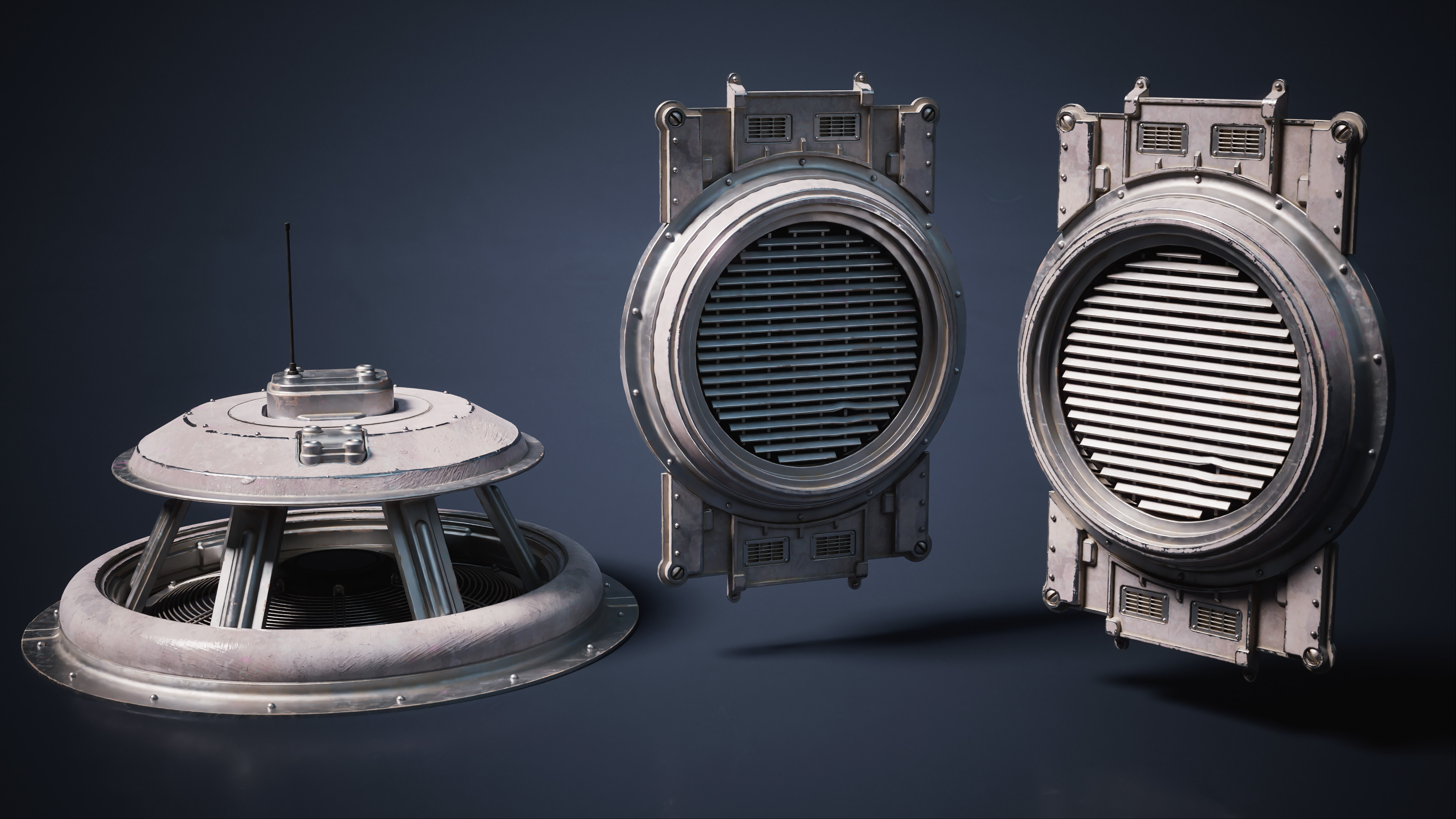 Vents animated to rotate in-game 