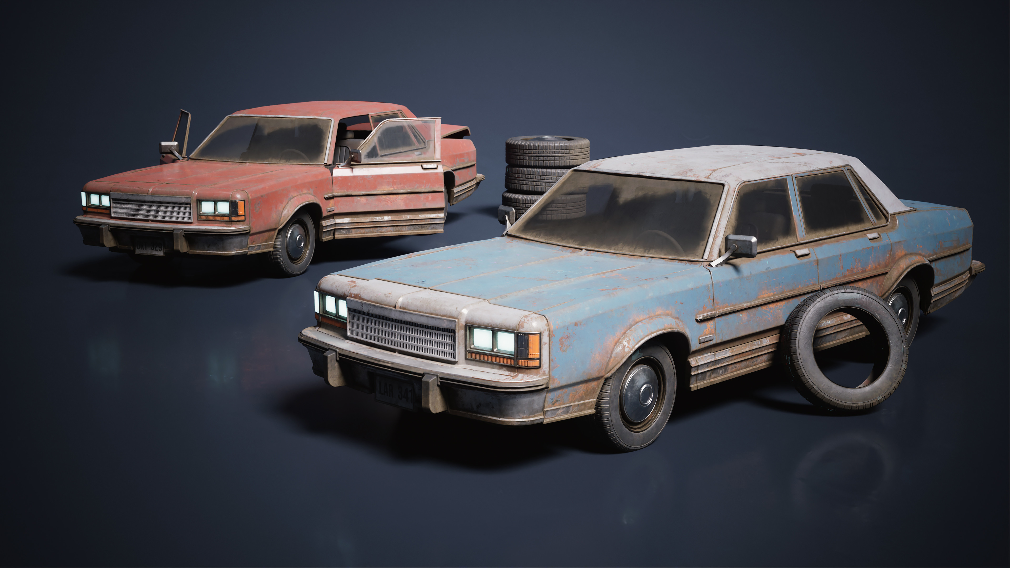 Car with tintable paint 