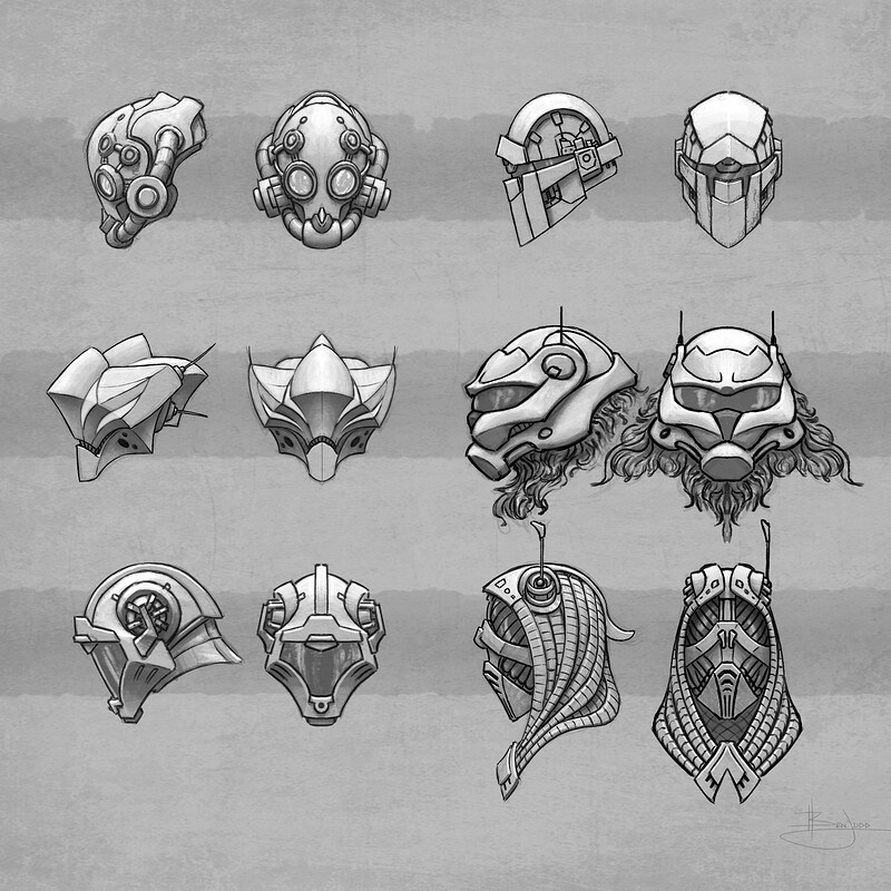 Helmet Sketches