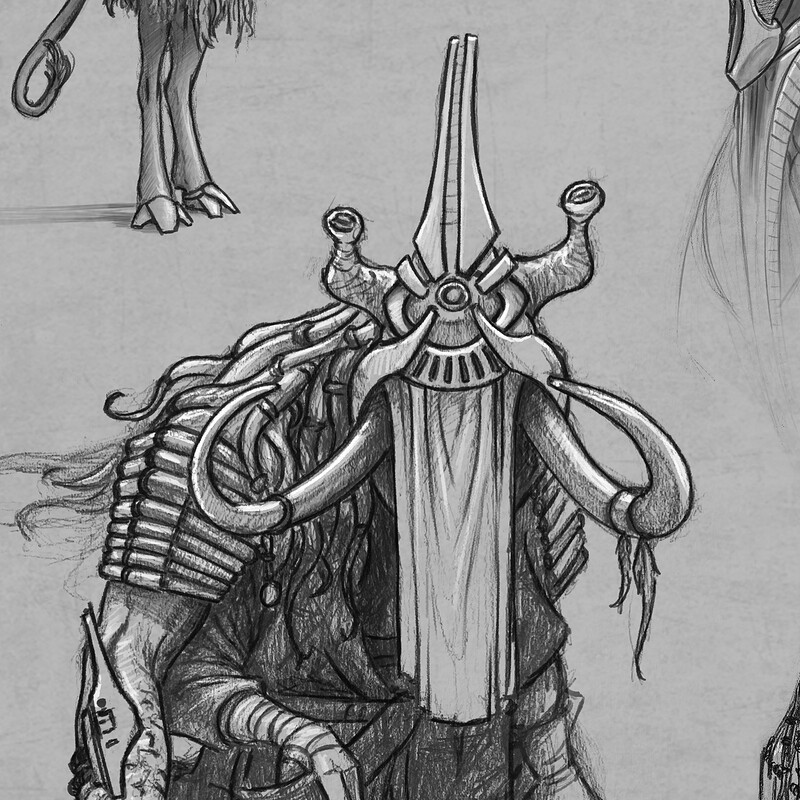 Masked Creature sketches