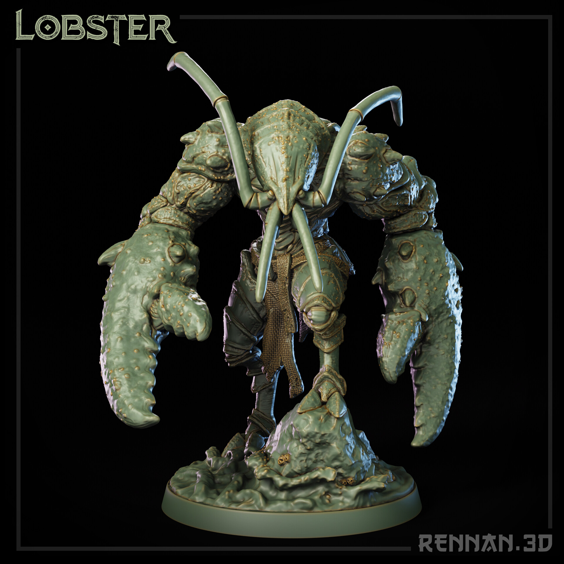 ArtStation Lobster Creature Minitaure