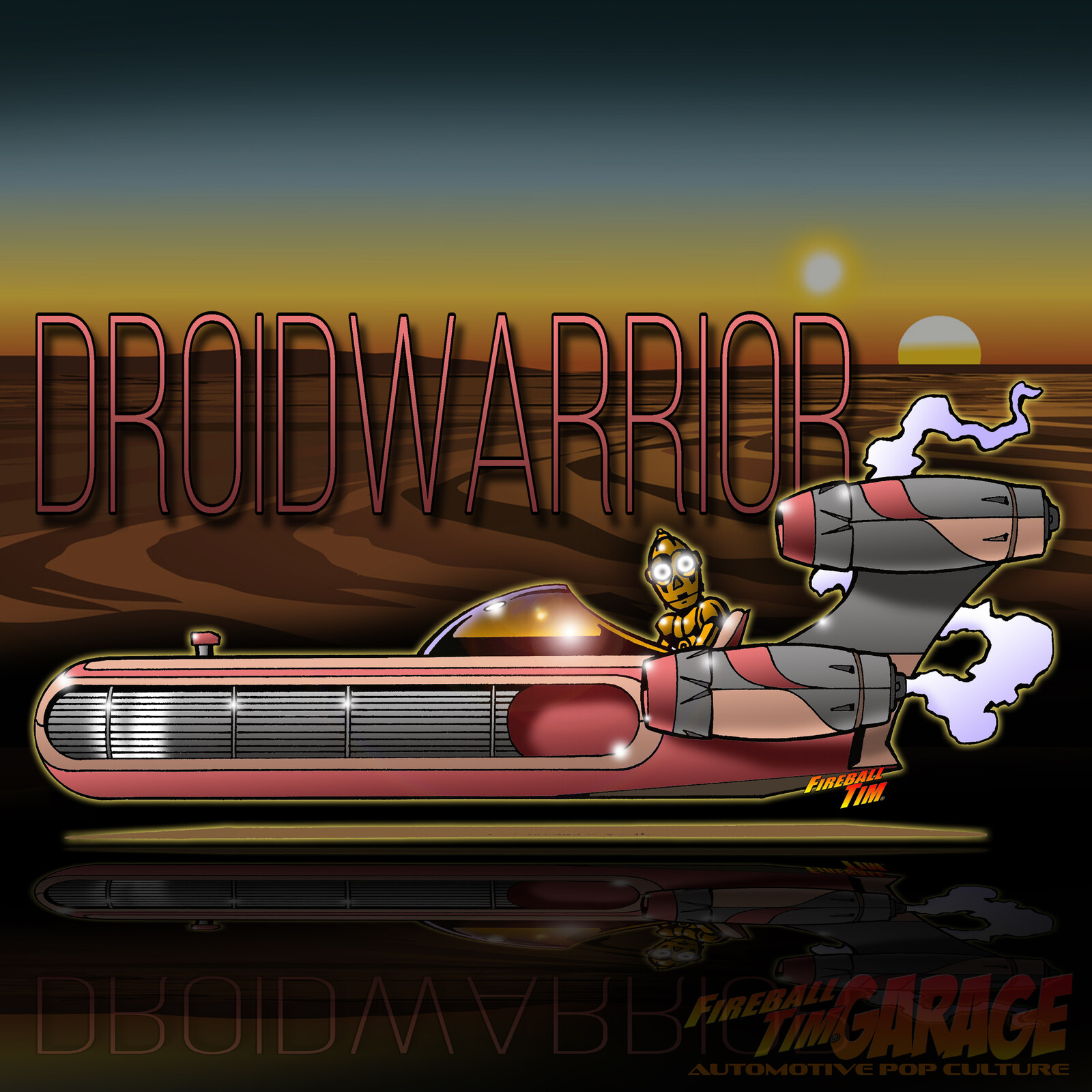 Star Wars Landspeeder Fireball Tim Garage Automotive Pop Culture Cars