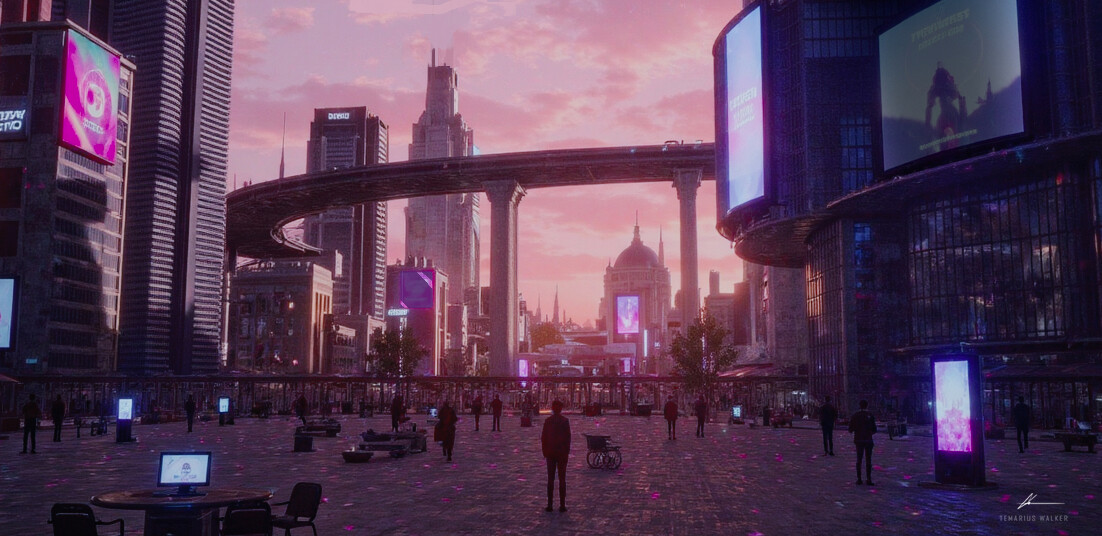 Sunset Metropolis II - Visual Explorations - R&amp;D Project 