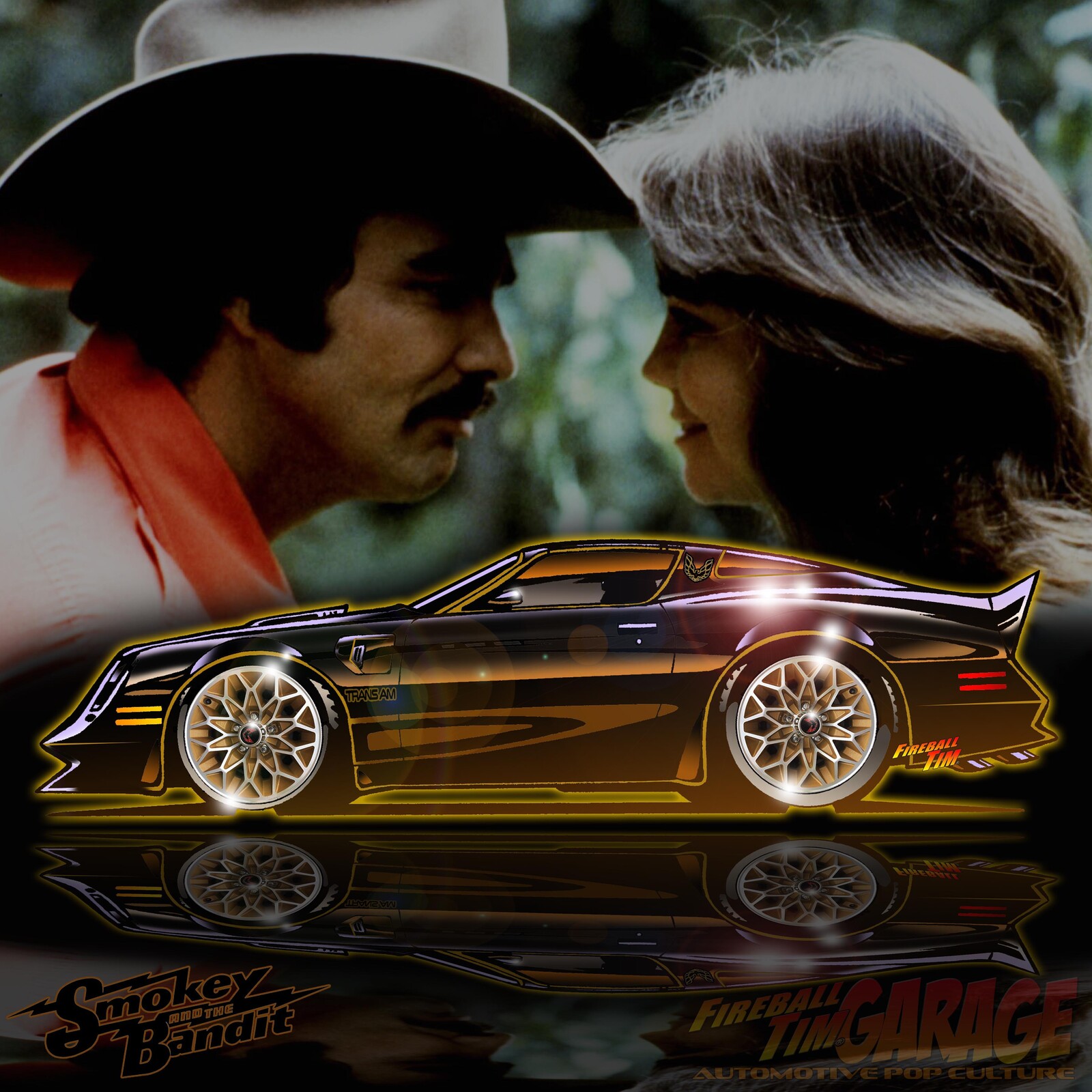 Smokey and the Bandit Fireball Tim Garage Automotive Pop Culture Cars