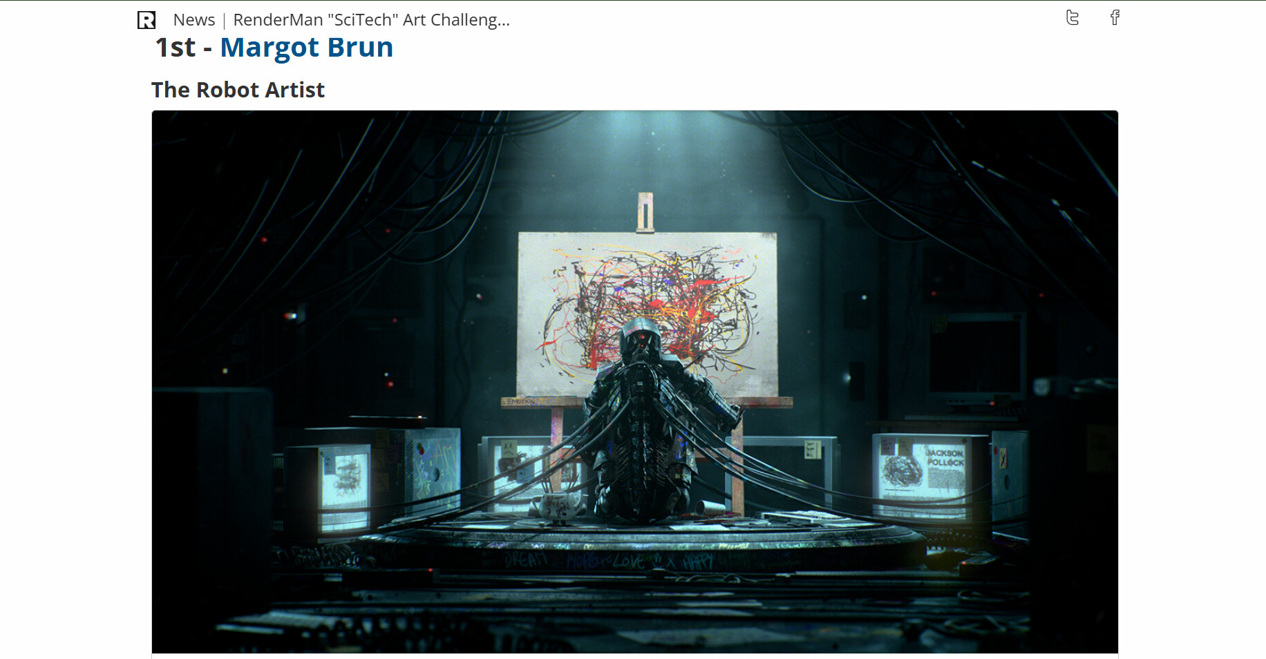 Margot Brun - Bill, The Robot Artist - Winner PIXAR's
