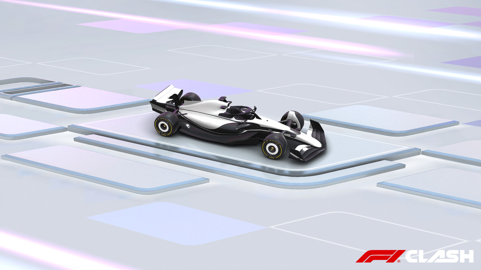 Modelling, materials and integration on the F1 Clash homescreen environment
