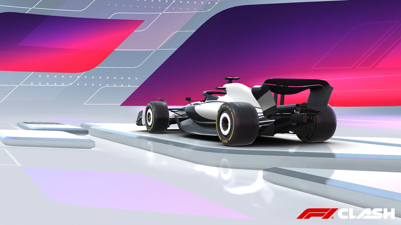 Modelling, materials and integration on the F1 Clash homescreen environment