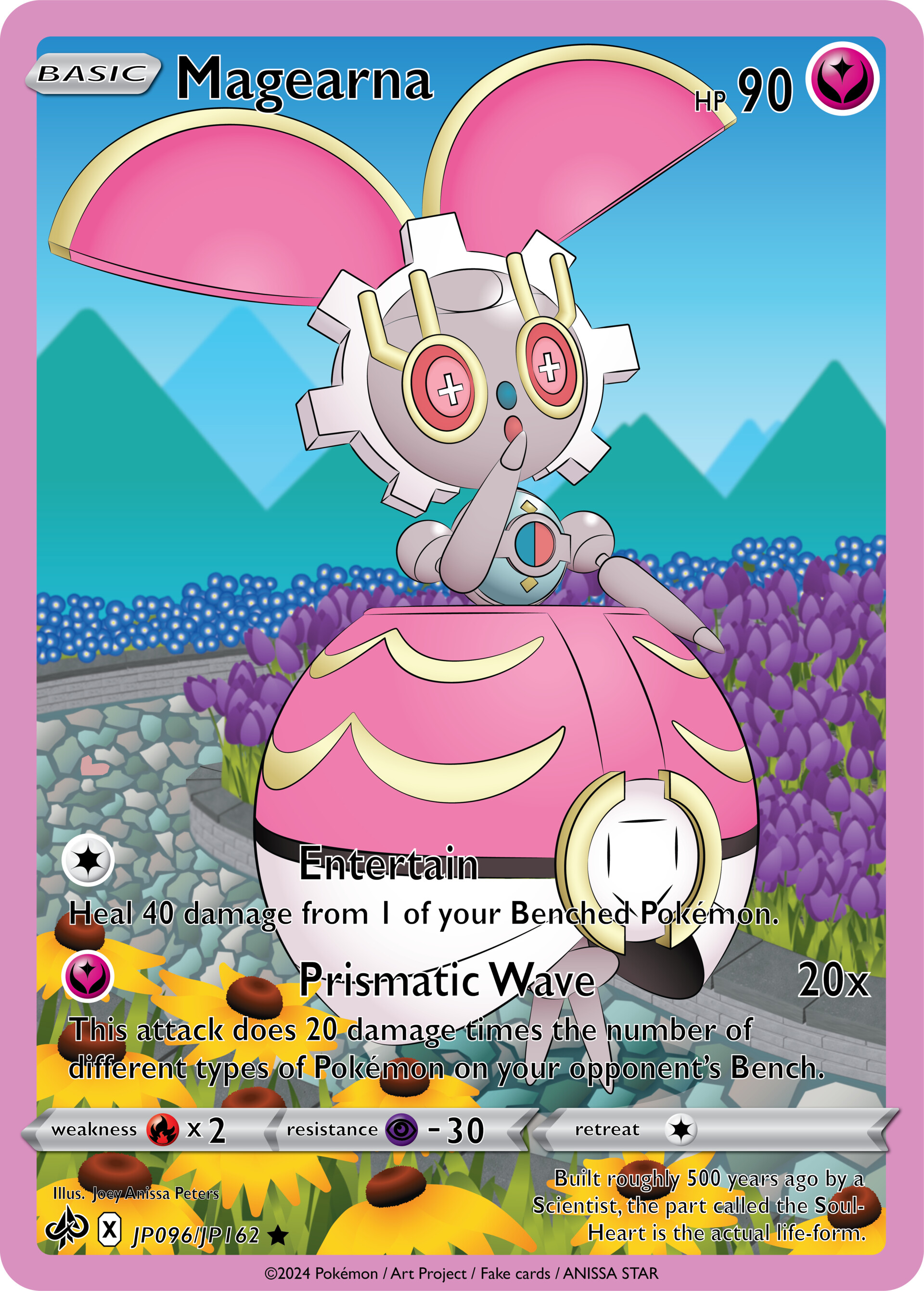ArtStation - 096/162 Magearna Fan art Pokmon card design ArtStation - 096/162 Magearna Fan art Pokmon card design