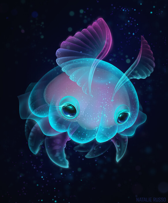 Biscuit the deep sea jelly bun