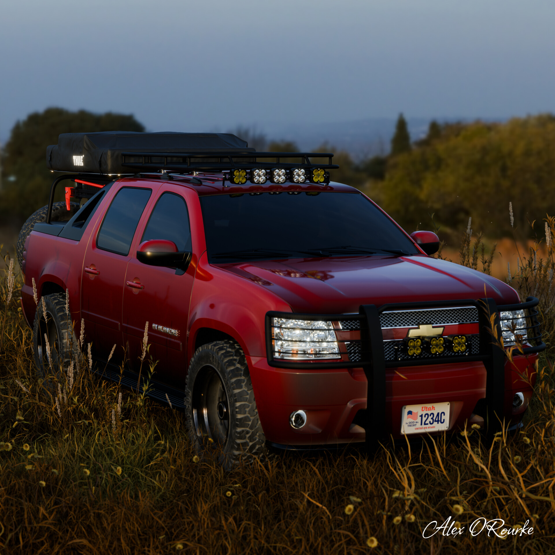 ArtStation - Chevrolet Avalanche camping edition